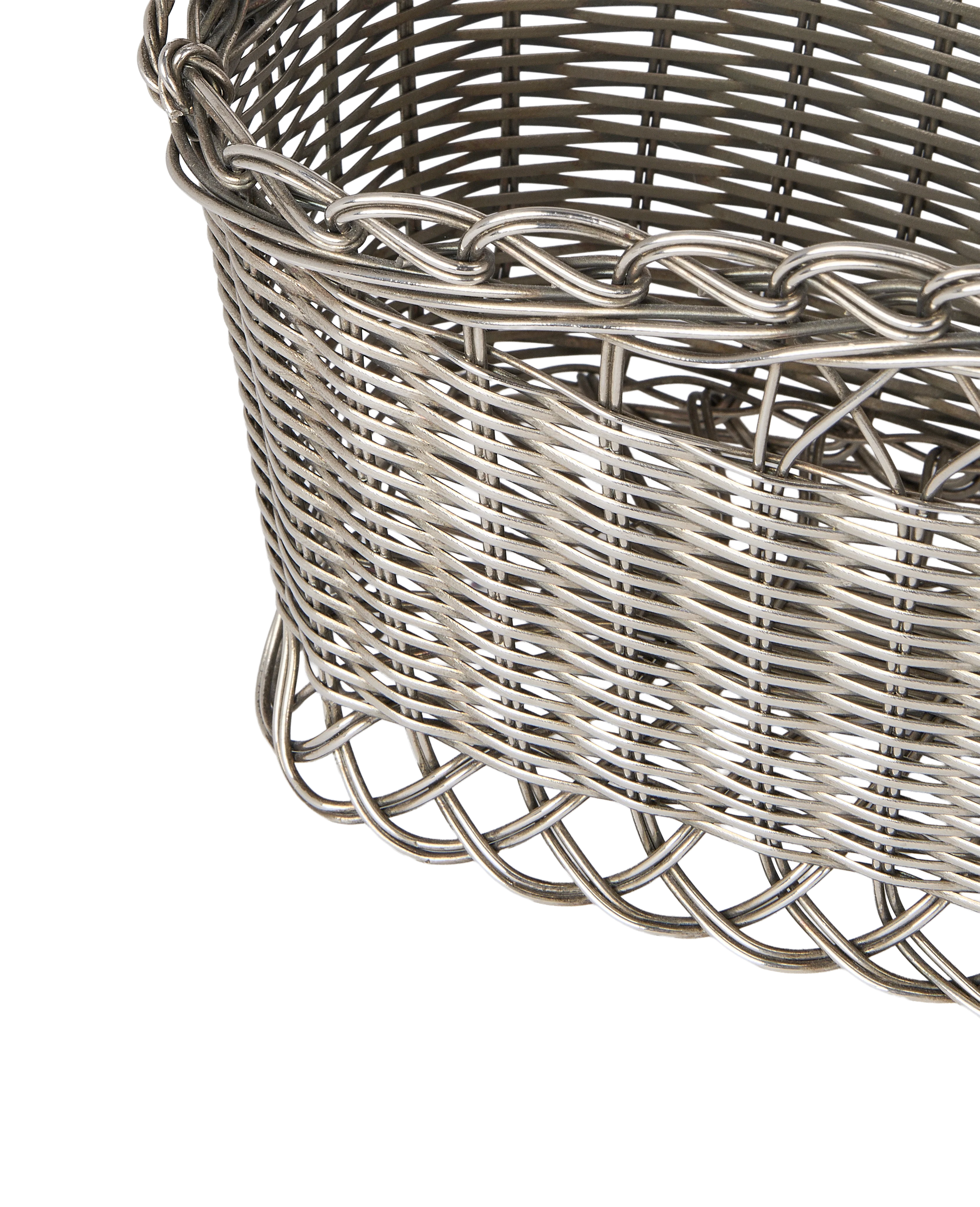 Metal Wicker Bottle Basket - Image 3
