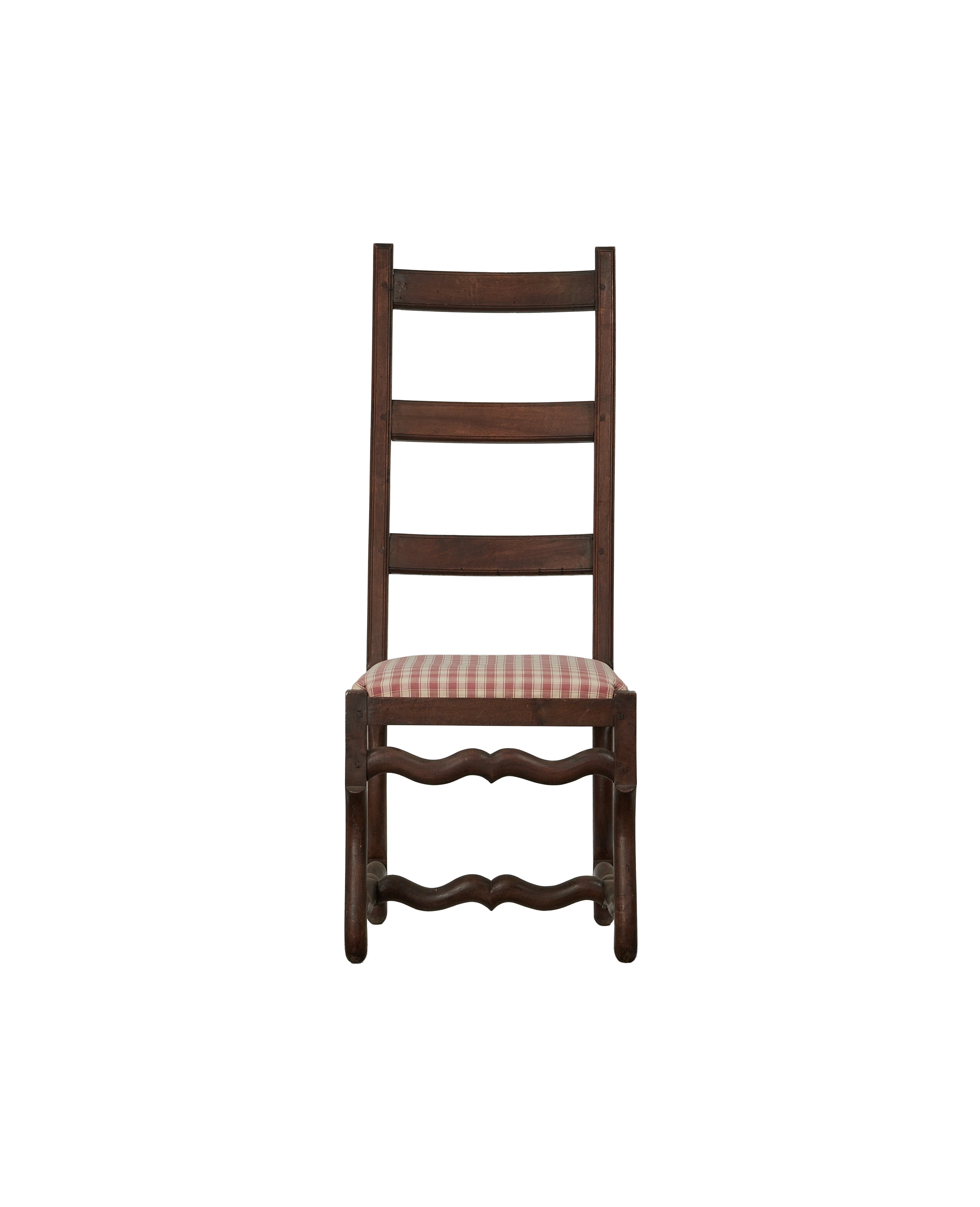 Mutton Foot Chairs - Red Check - Image 3