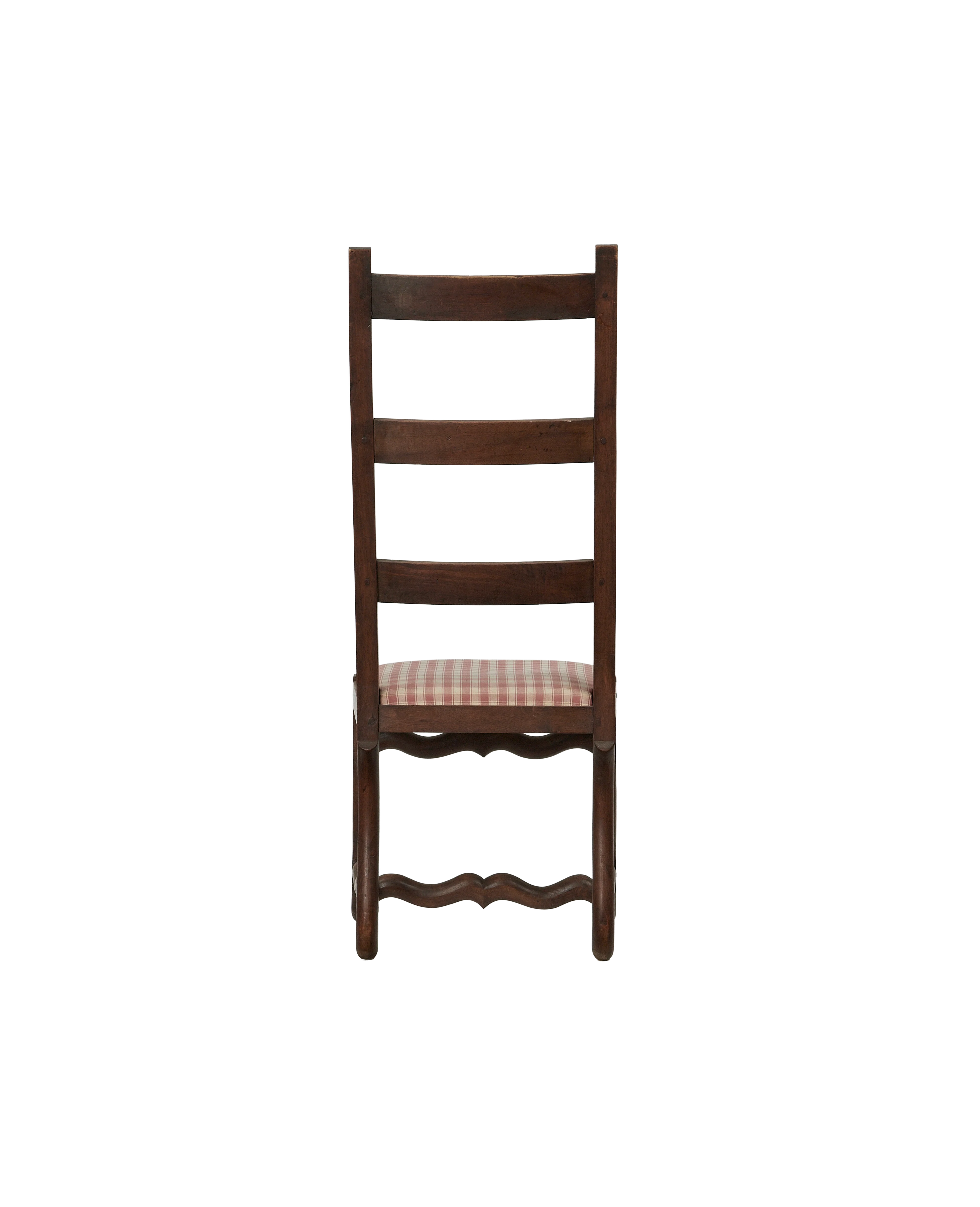 Mutton Foot Chairs - Red Check - Image 5