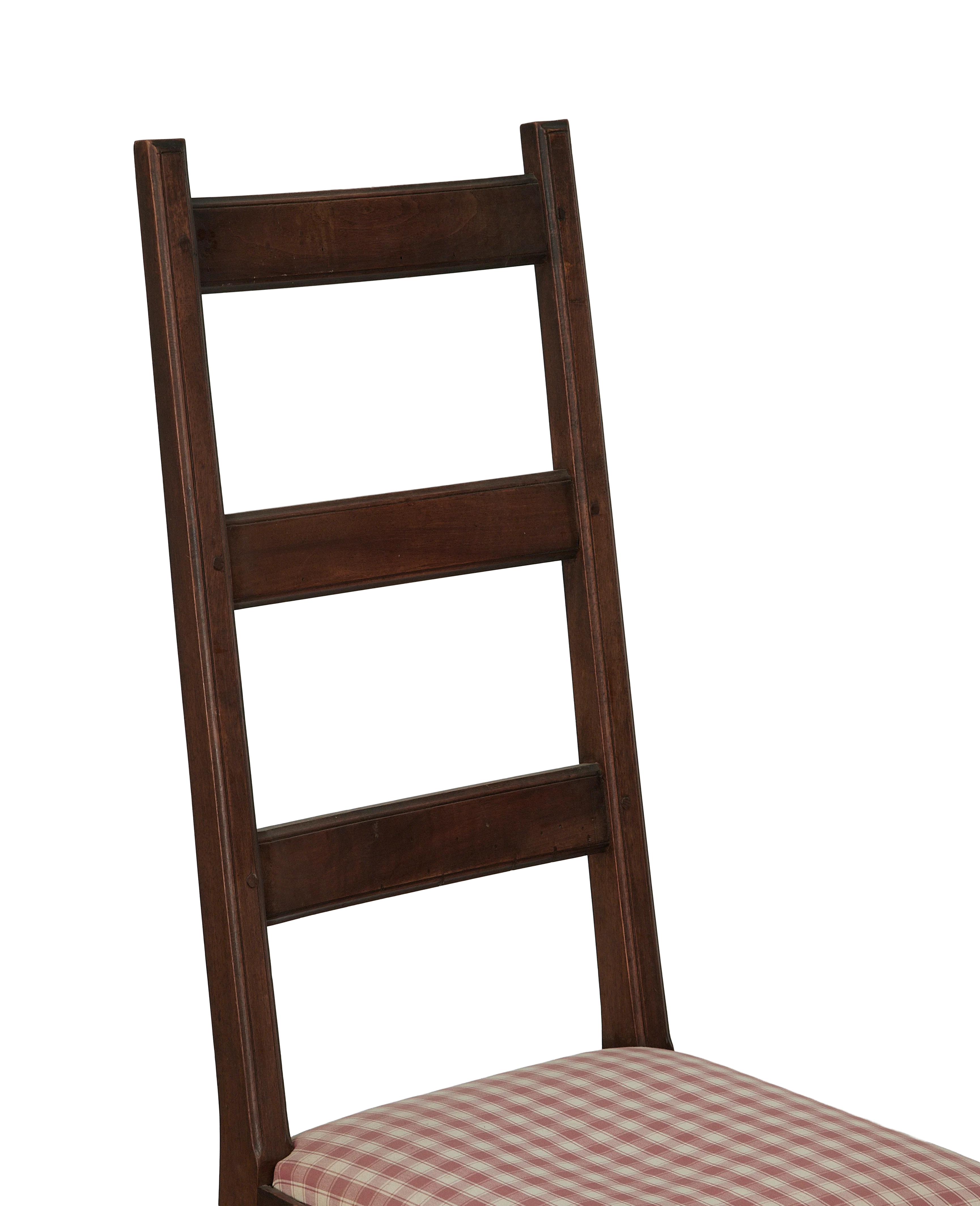 Mutton Foot Chairs - Red Check - Image 6