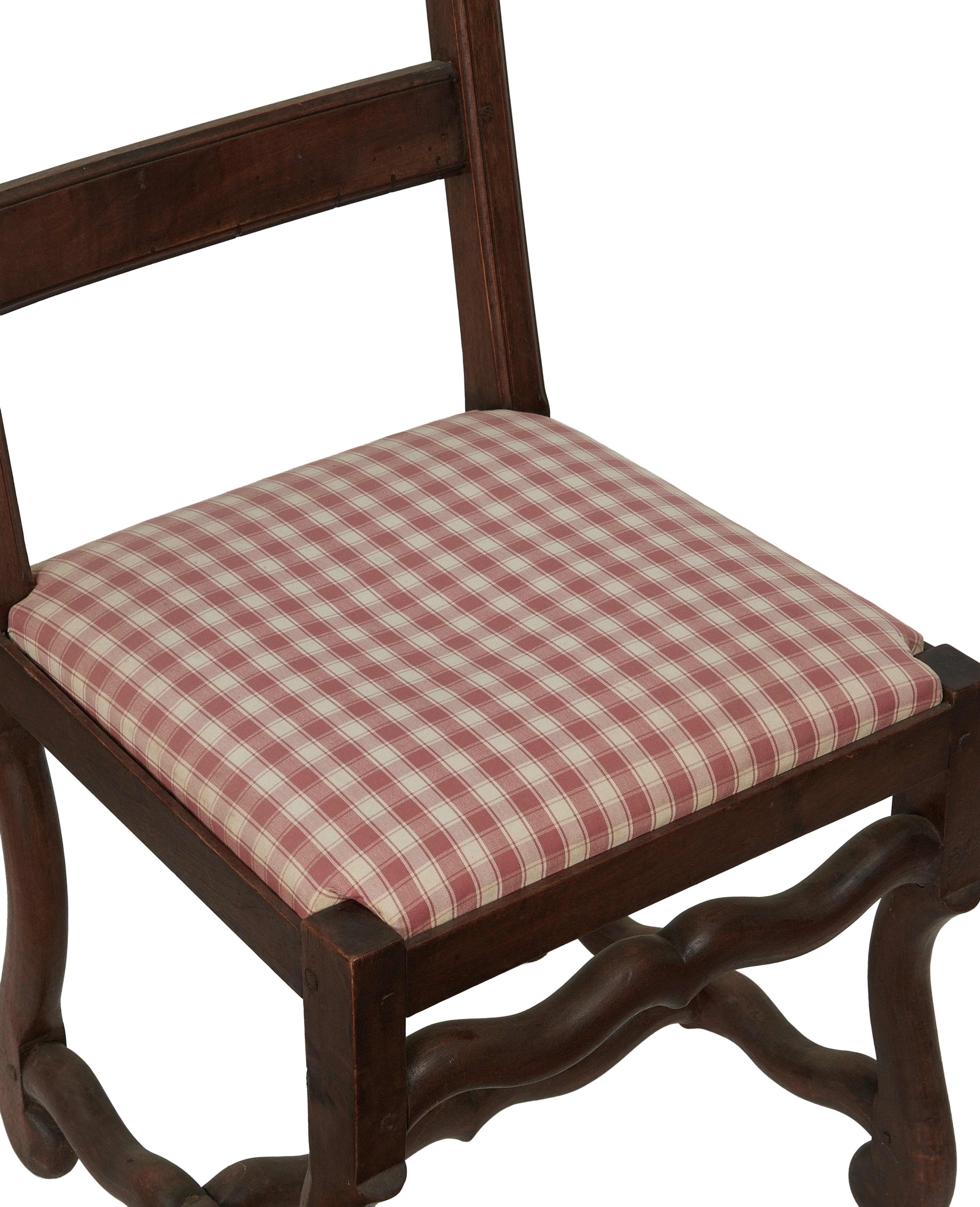 Mutton Foot Chairs - Red Check - Image 7