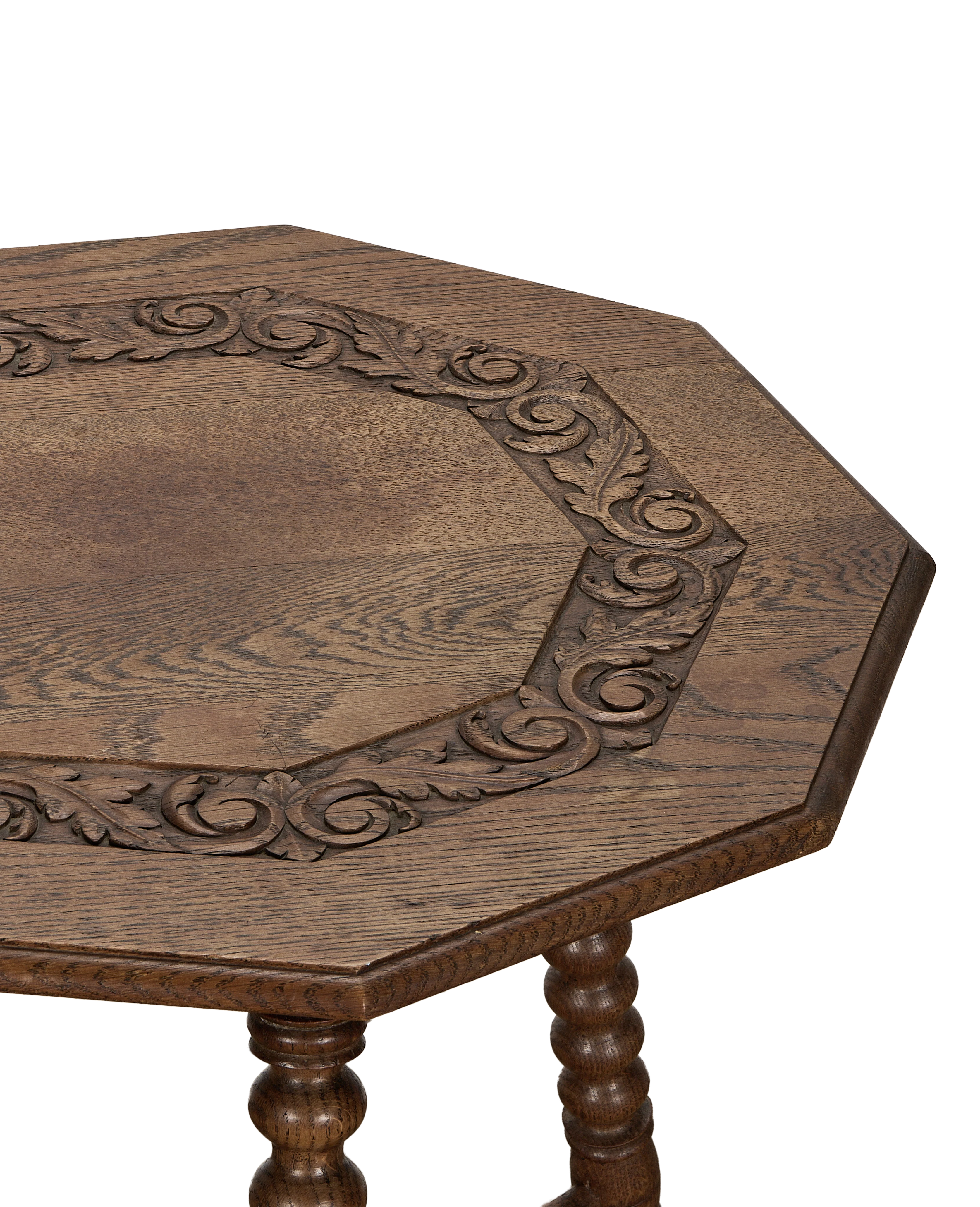 Nonagon Bobbin Side Table - Image 3