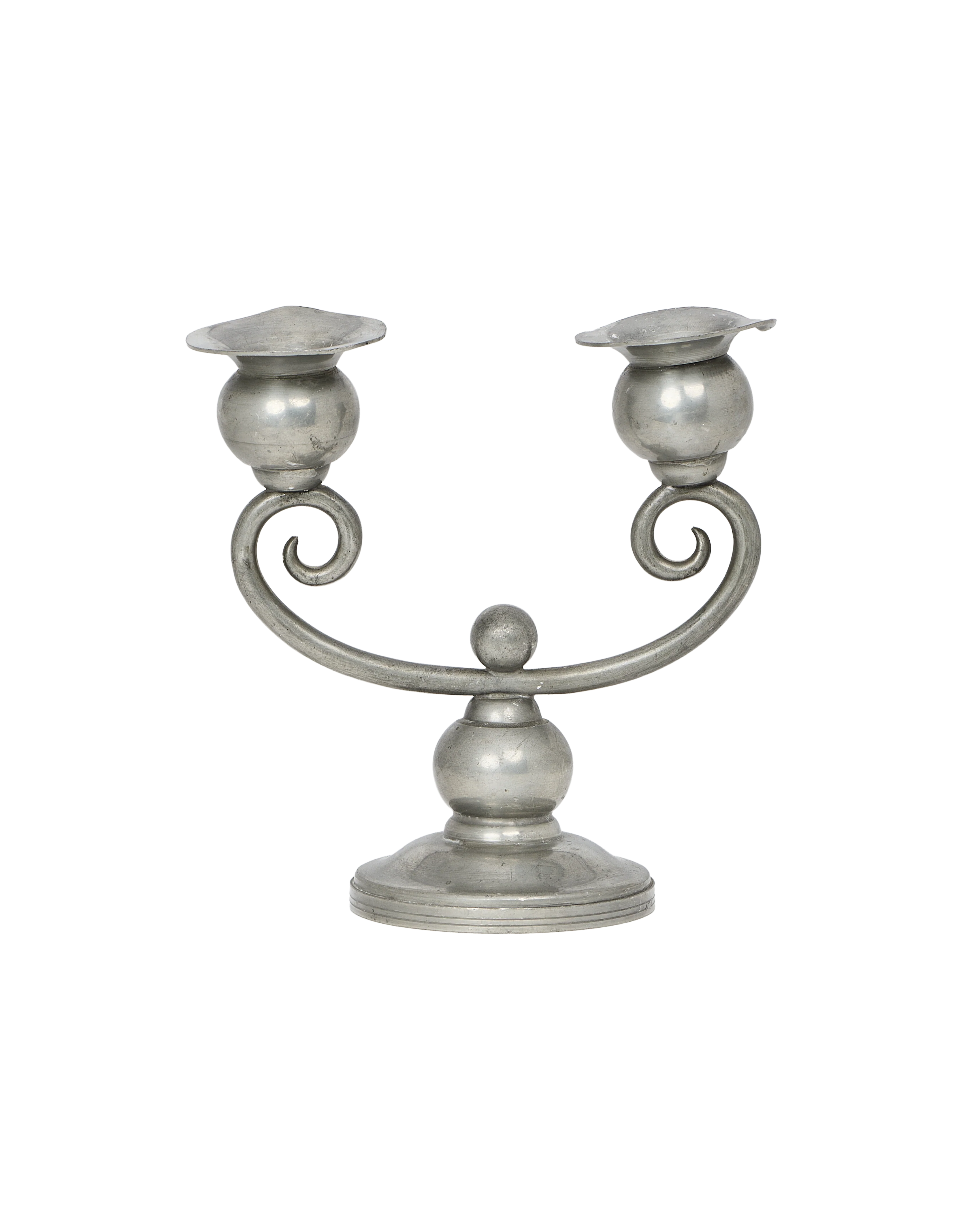 Pewter Spiral Candle Holder