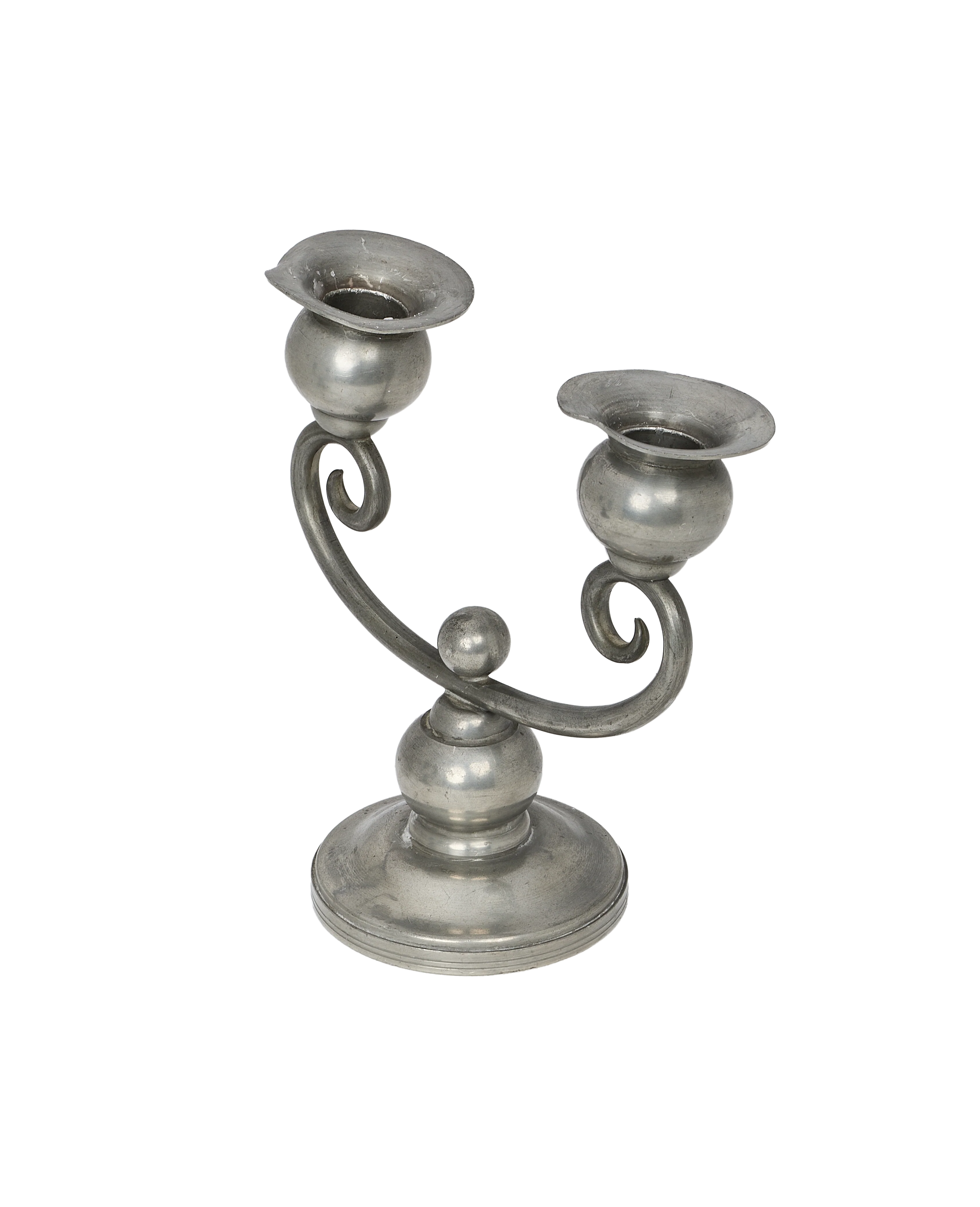Pewter Spiral Candle Holder - Image 2