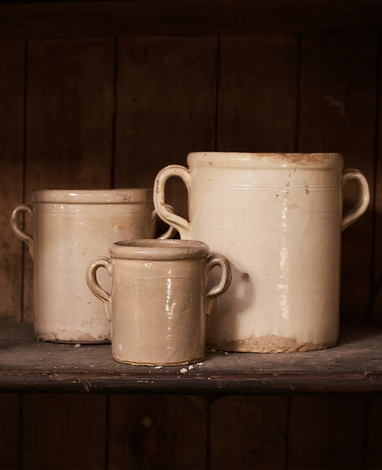 Puglia Handle Jar - Avorio Glaze - Image 3
