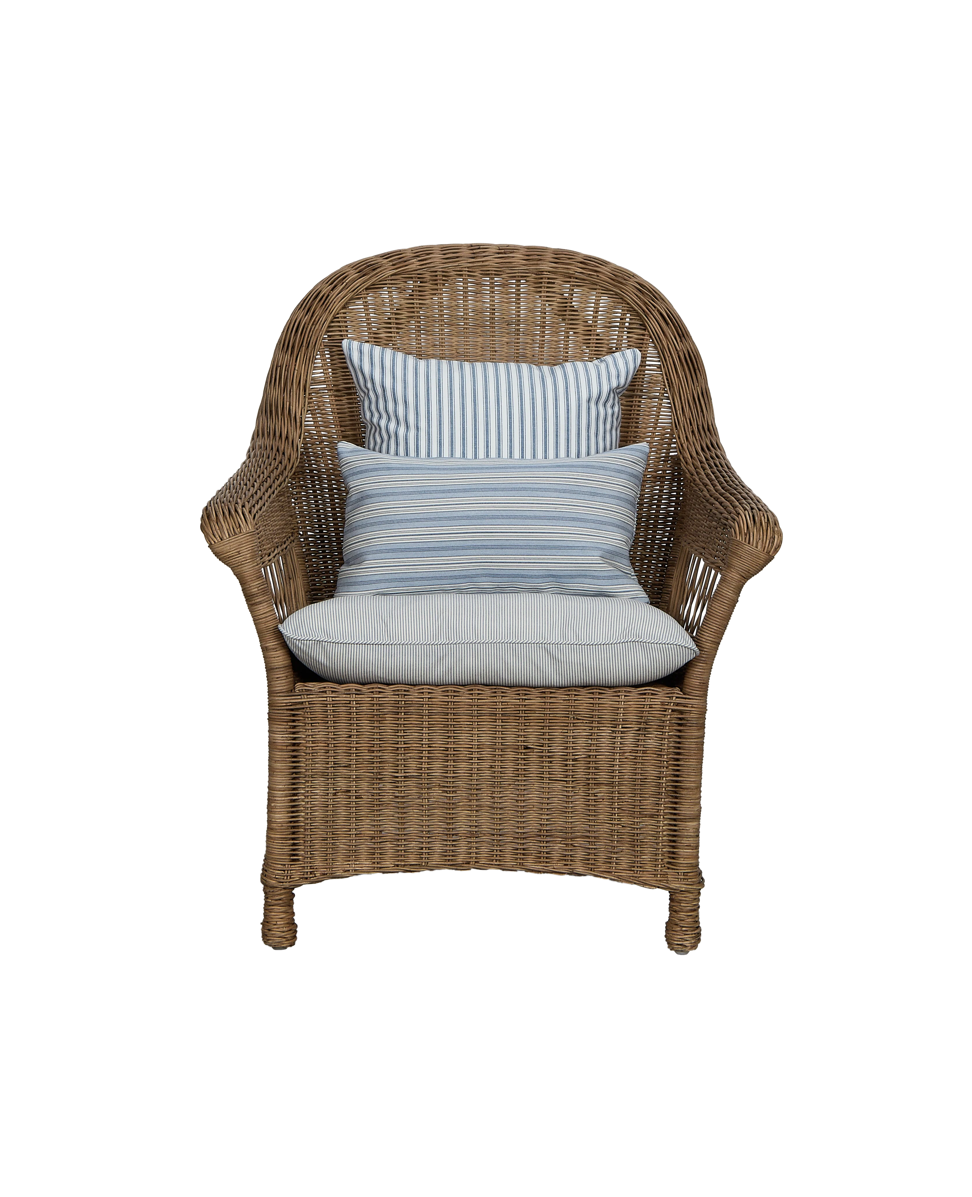 Reader Rattan Armchair - Bayside Stripe - Image 3