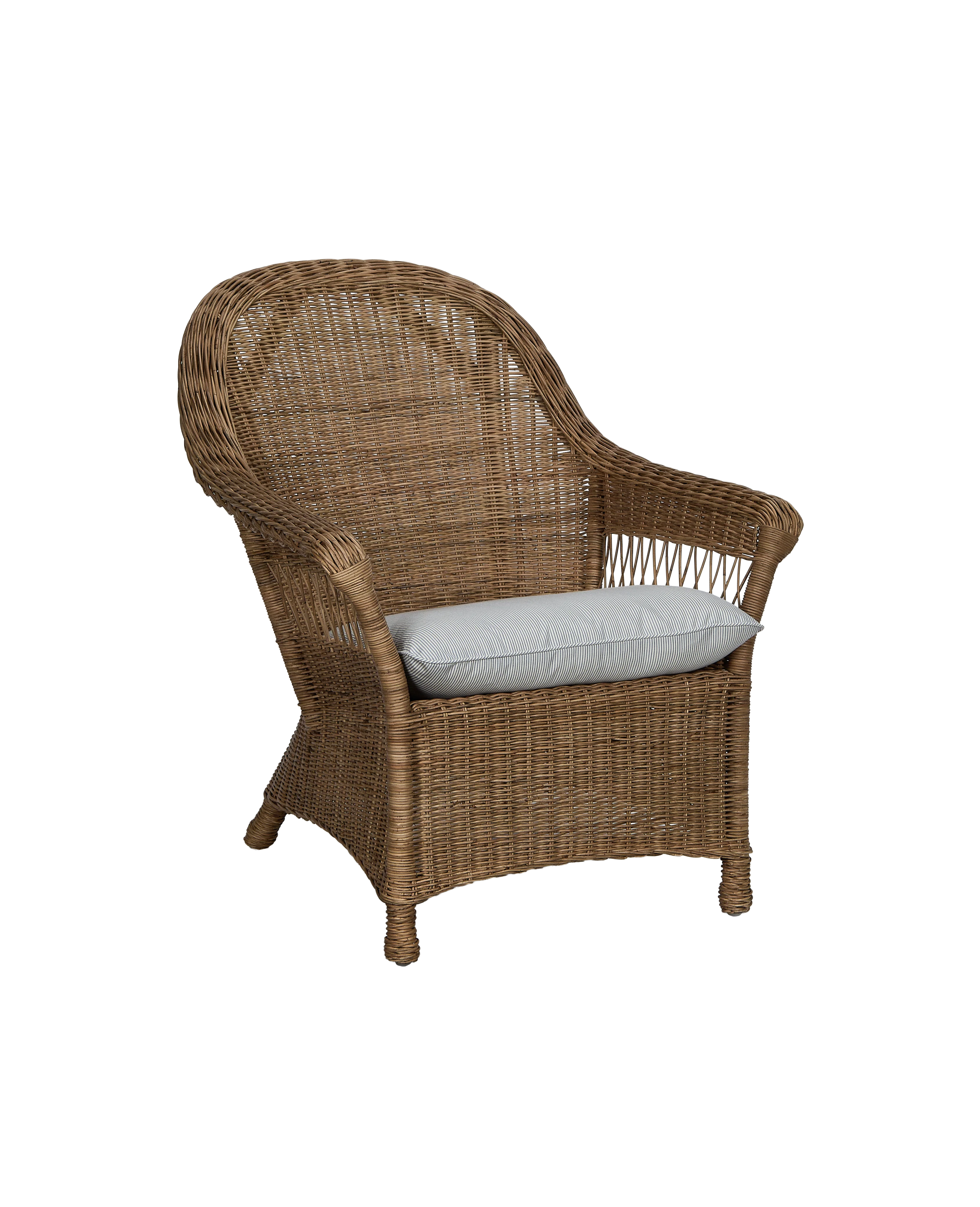 Reader Rattan Armchair - Bayside Stripe - Image 6