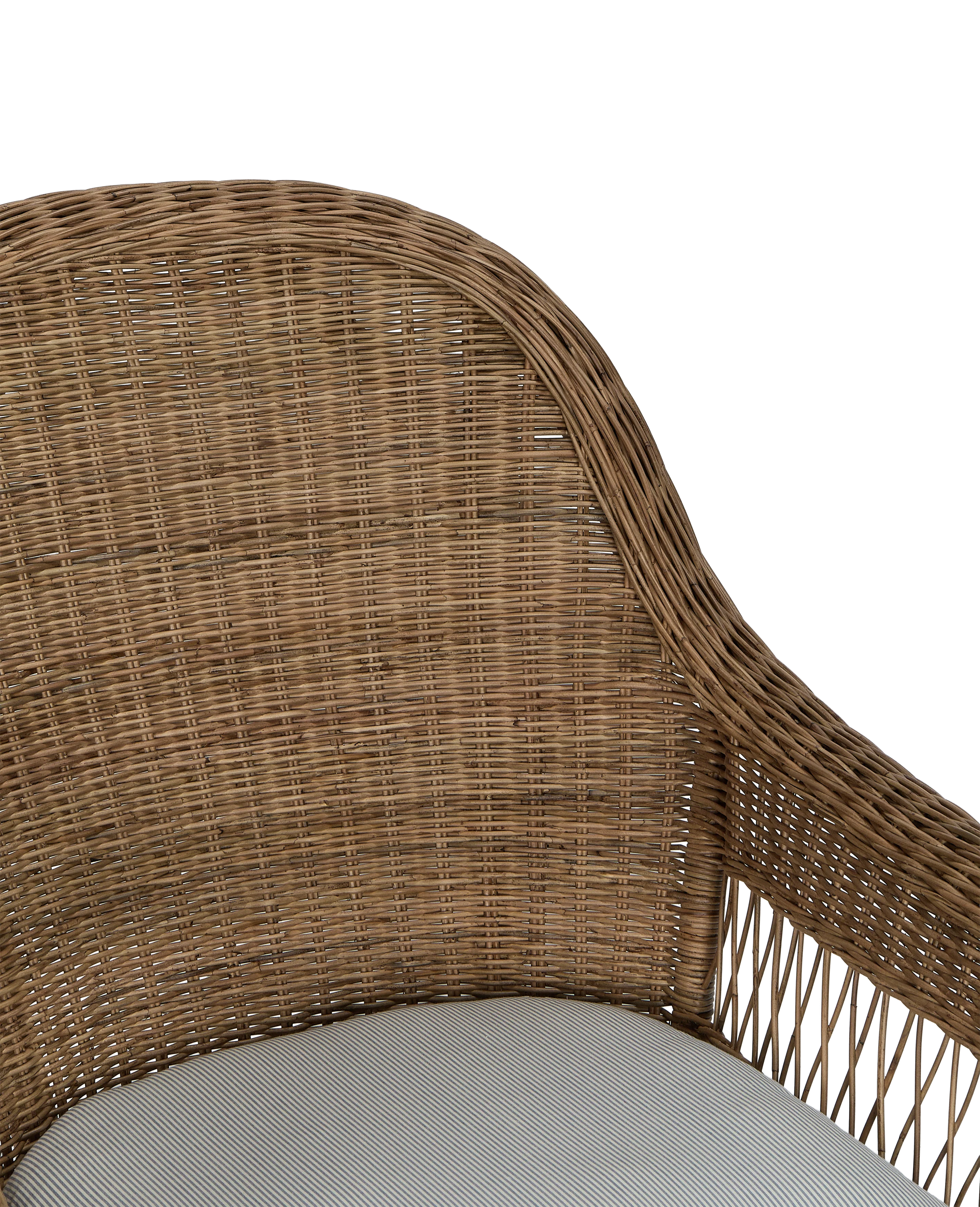 Reader Rattan Armchair - Bayside Stripe - Image 9