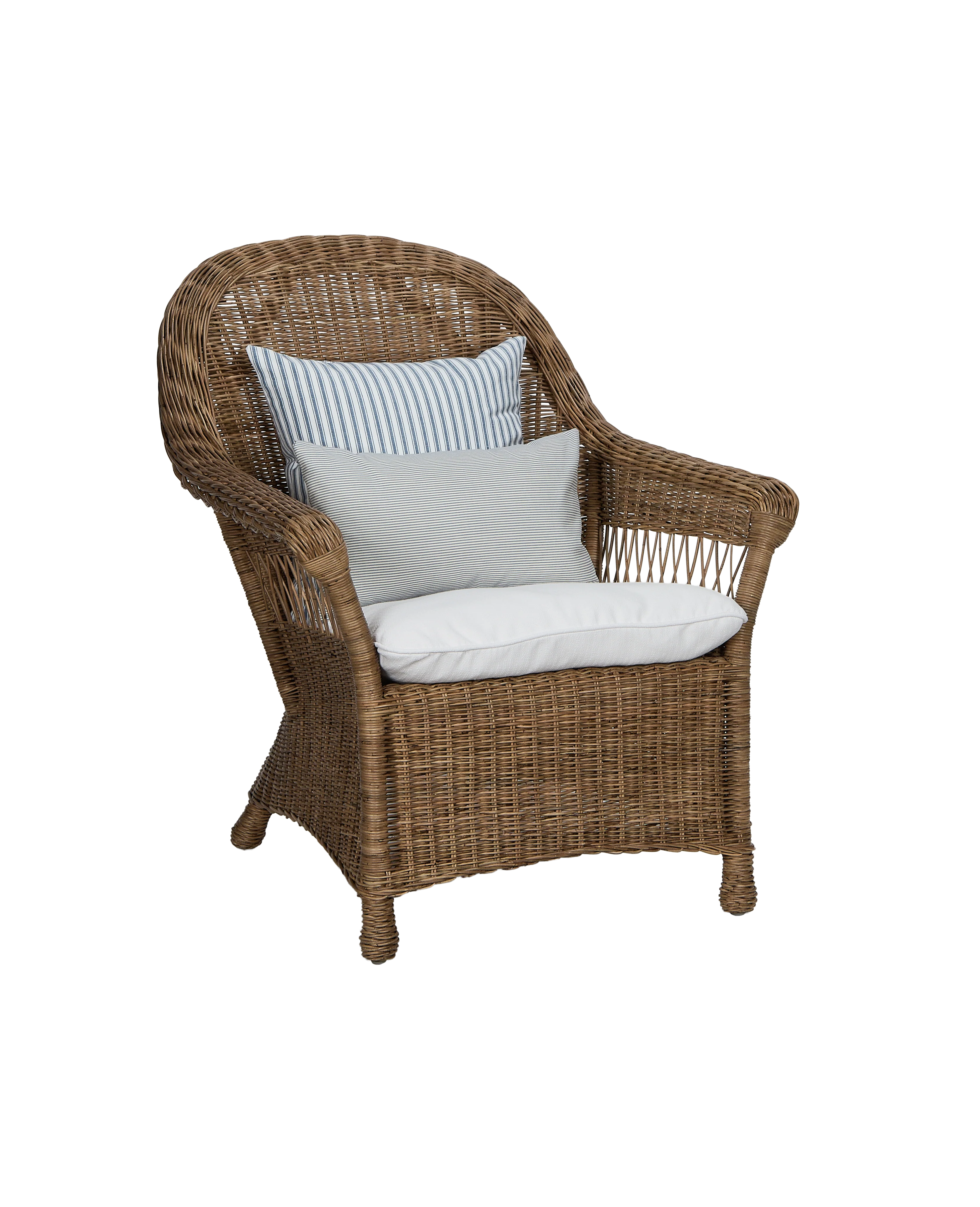 Reader Rattan Armchair - Shell