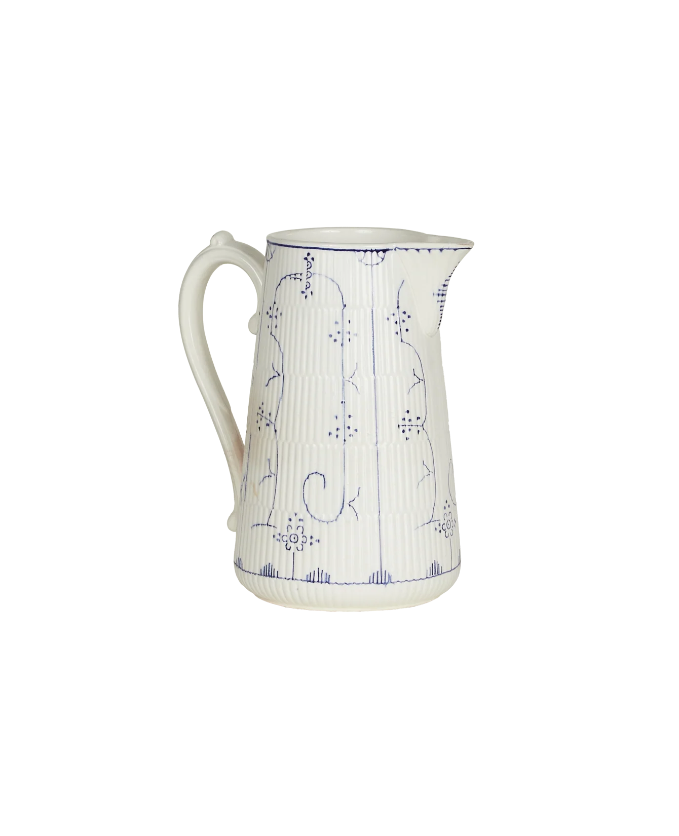 Royal Boch Pitcher - Blue Floral