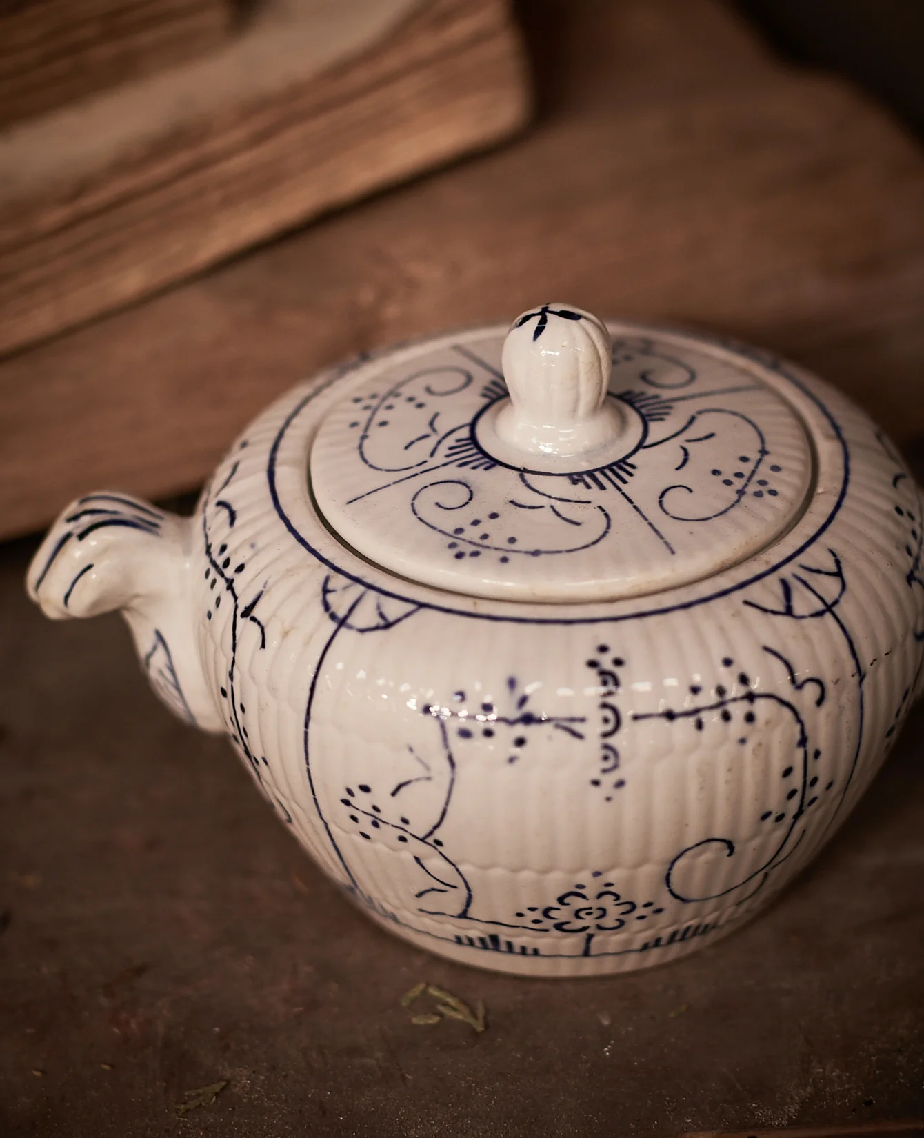 Royal Boch Sugar Bowl - Blue Floral - Image 6