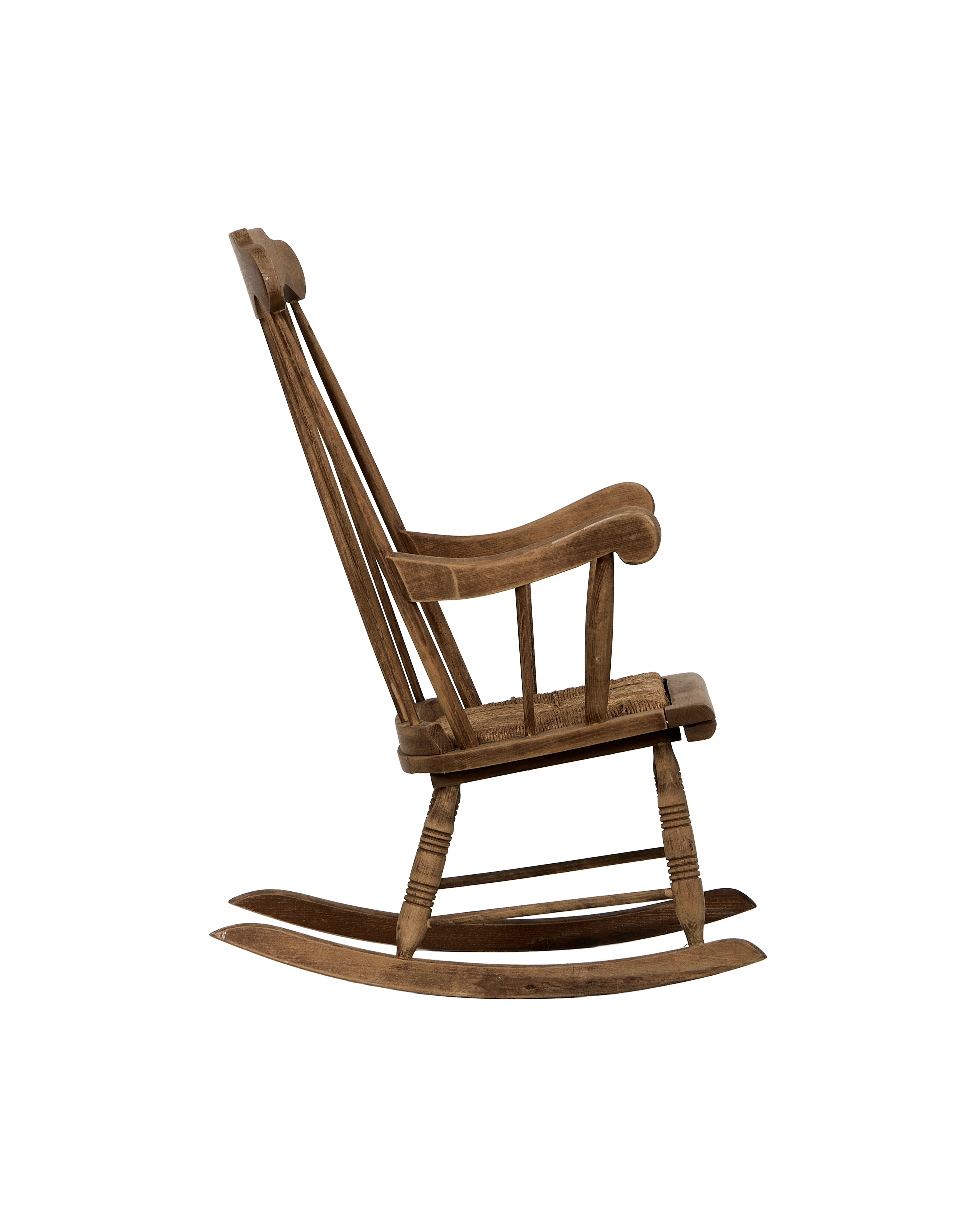 Rush Seat Rocking Chair - Image 4