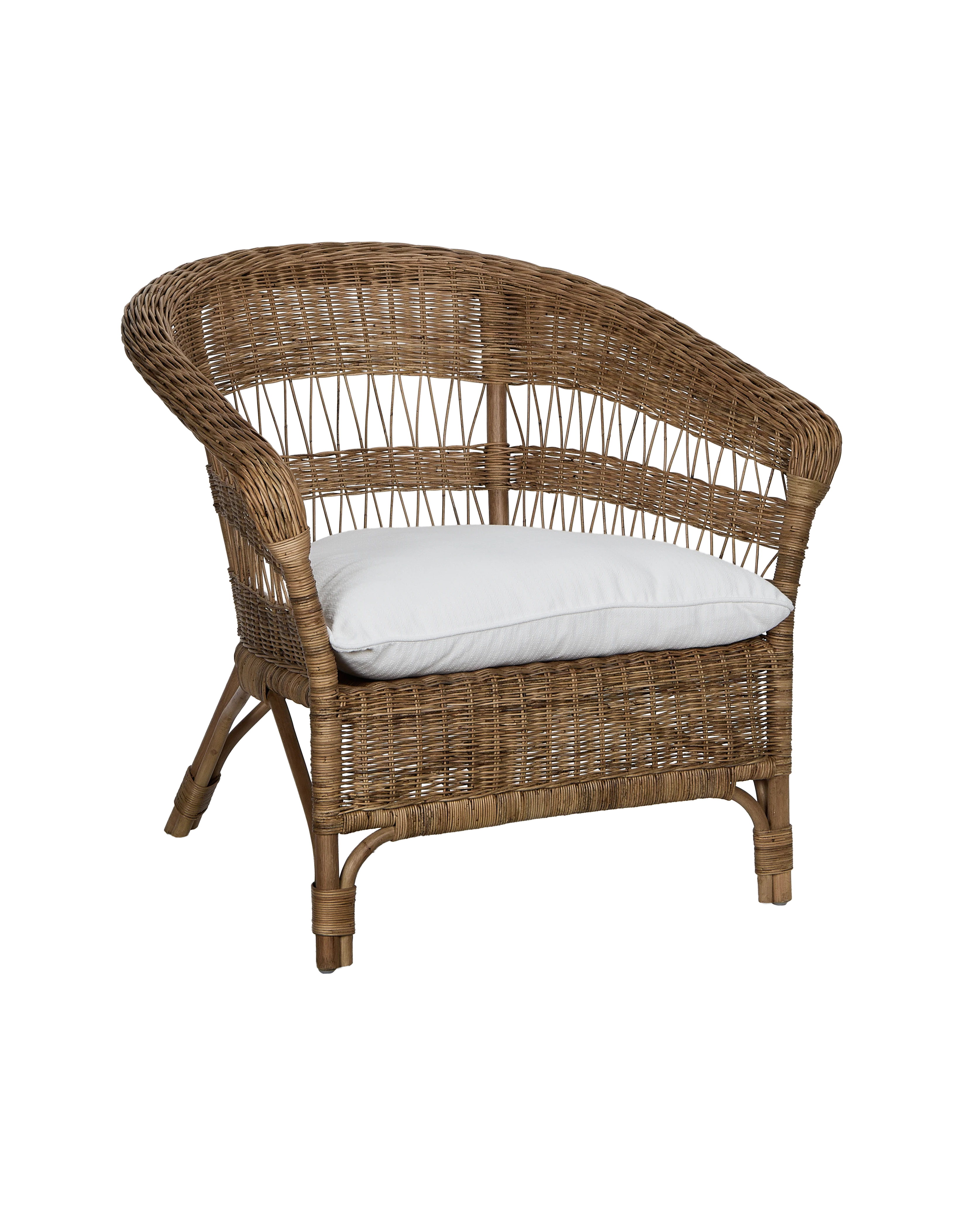 Sanctuary Rattan Lounge Chair - Shell - Image 5