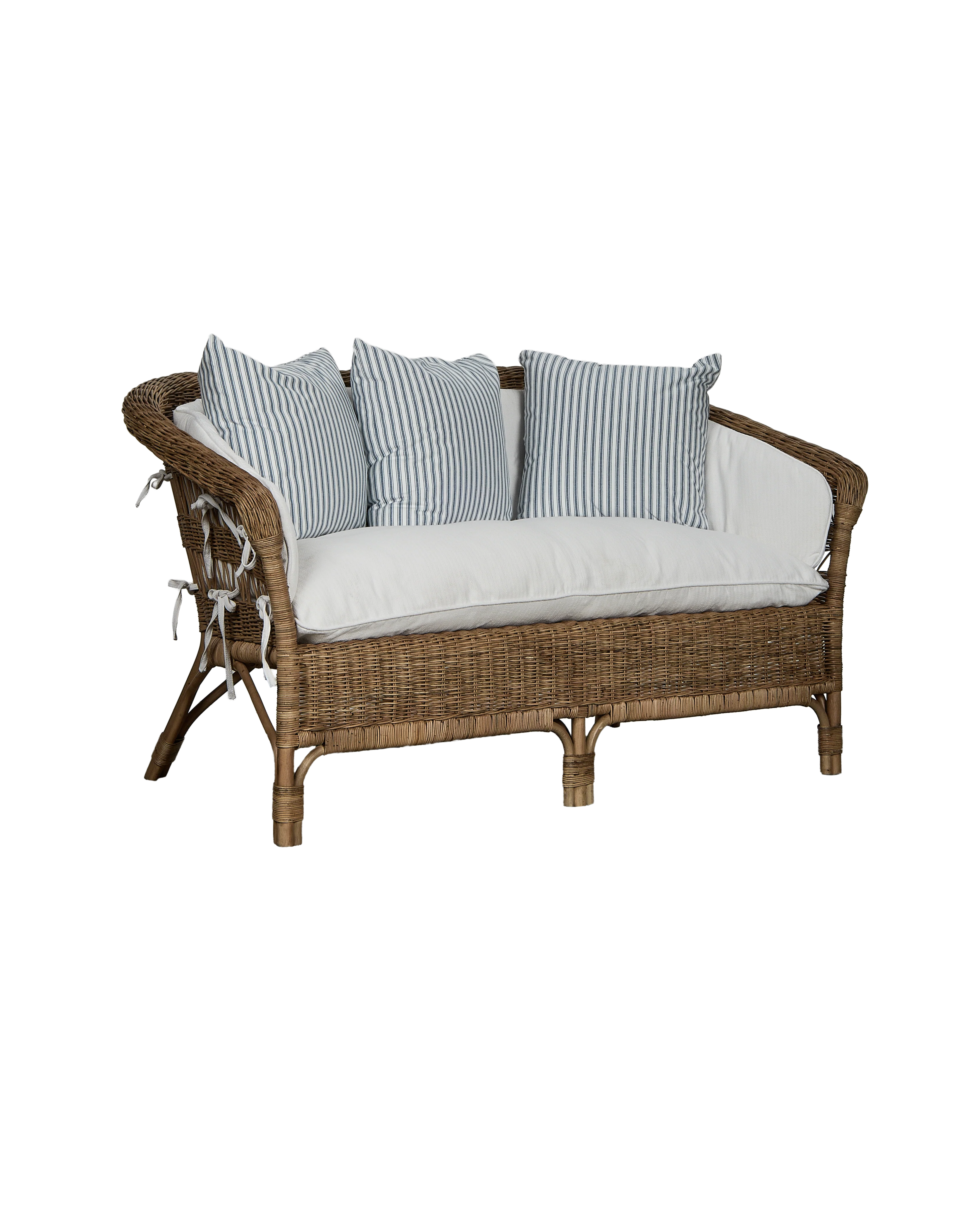 Sanctuary Rattan Loveseat - Shell