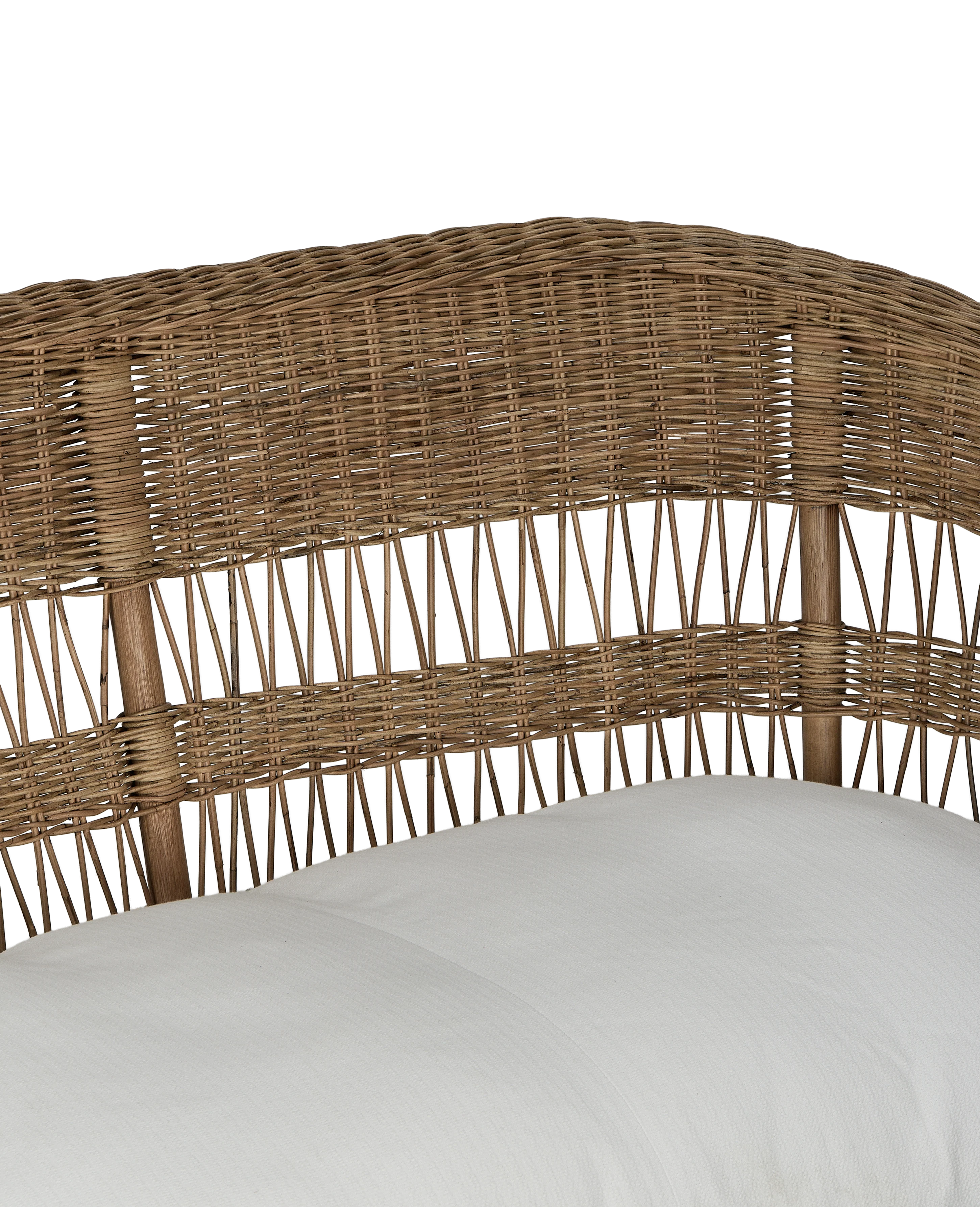 Sanctuary Rattan Loveseat - Shell - Image 10