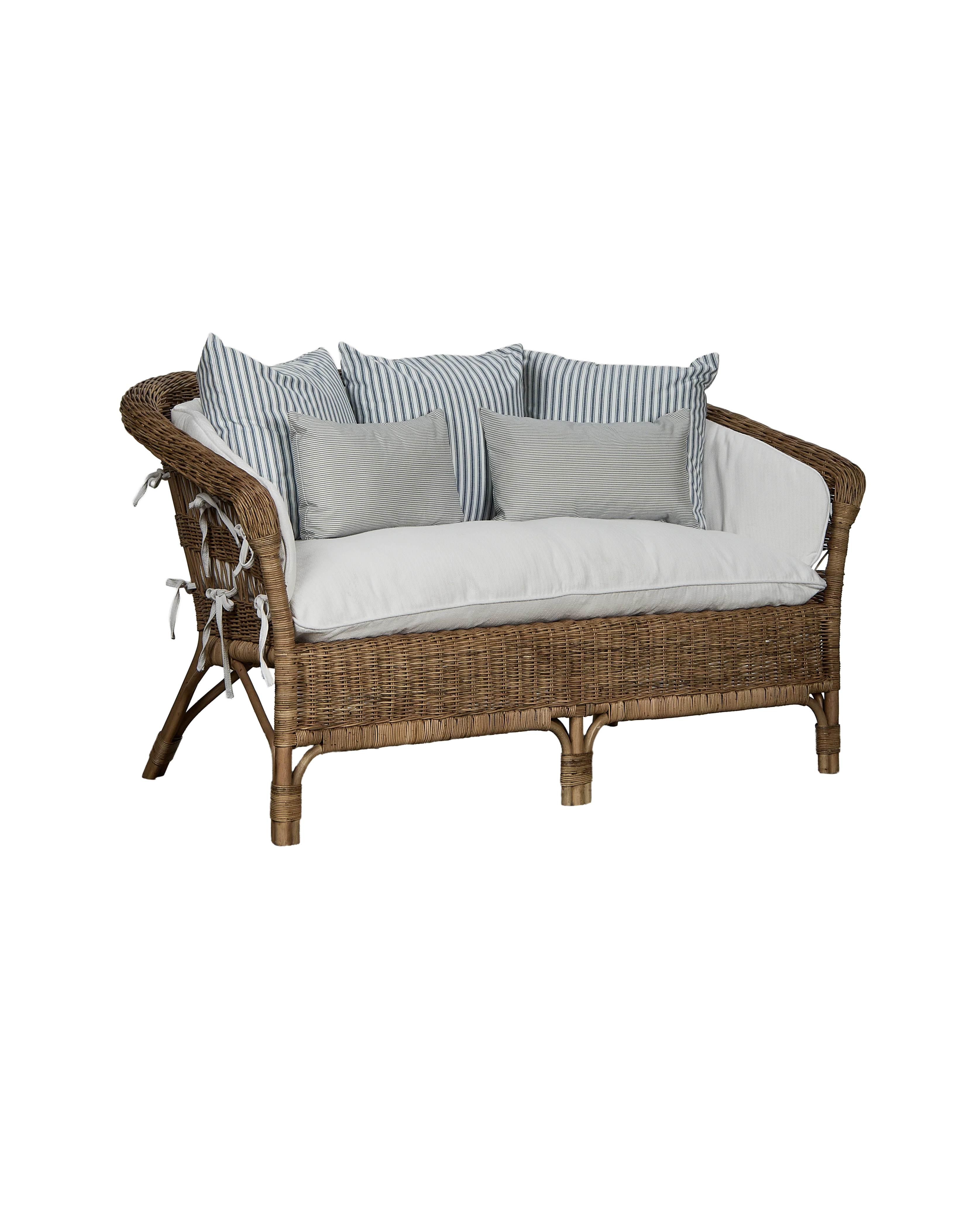Sanctuary Rattan Loveseat - Shell - Image 3