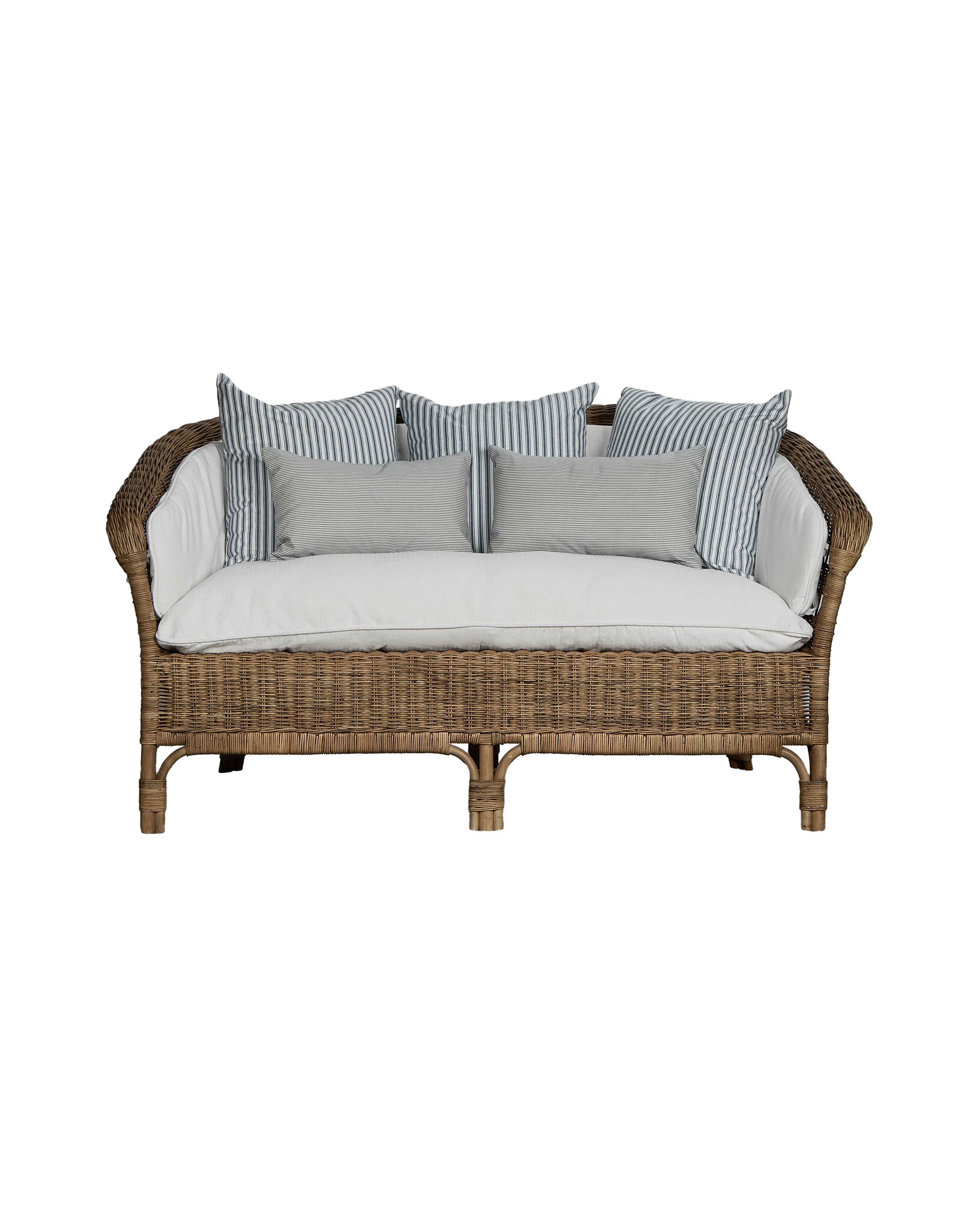 Sanctuary Rattan Loveseat - Shell - Image 4