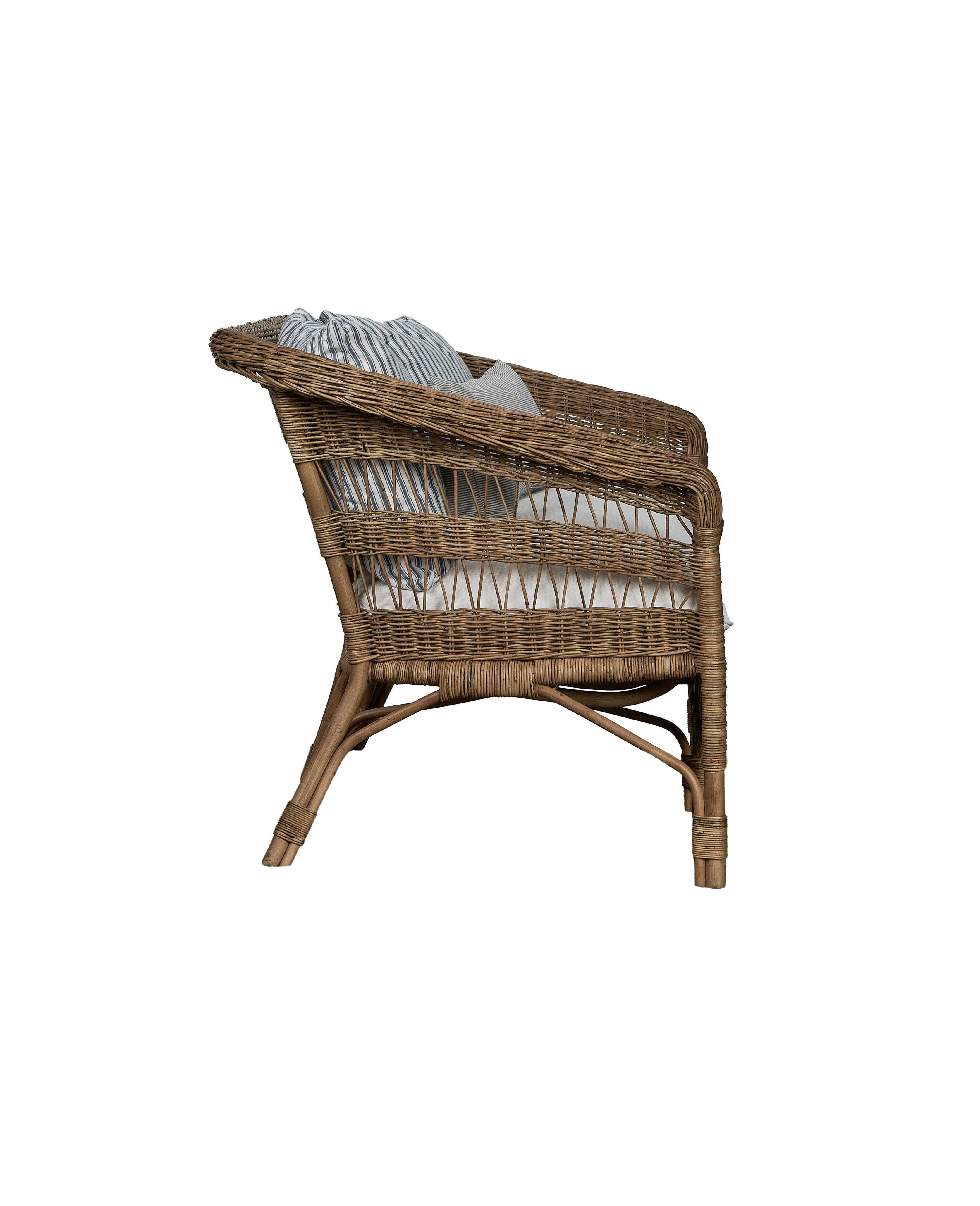 Sanctuary Rattan Loveseat - Shell - Image 5