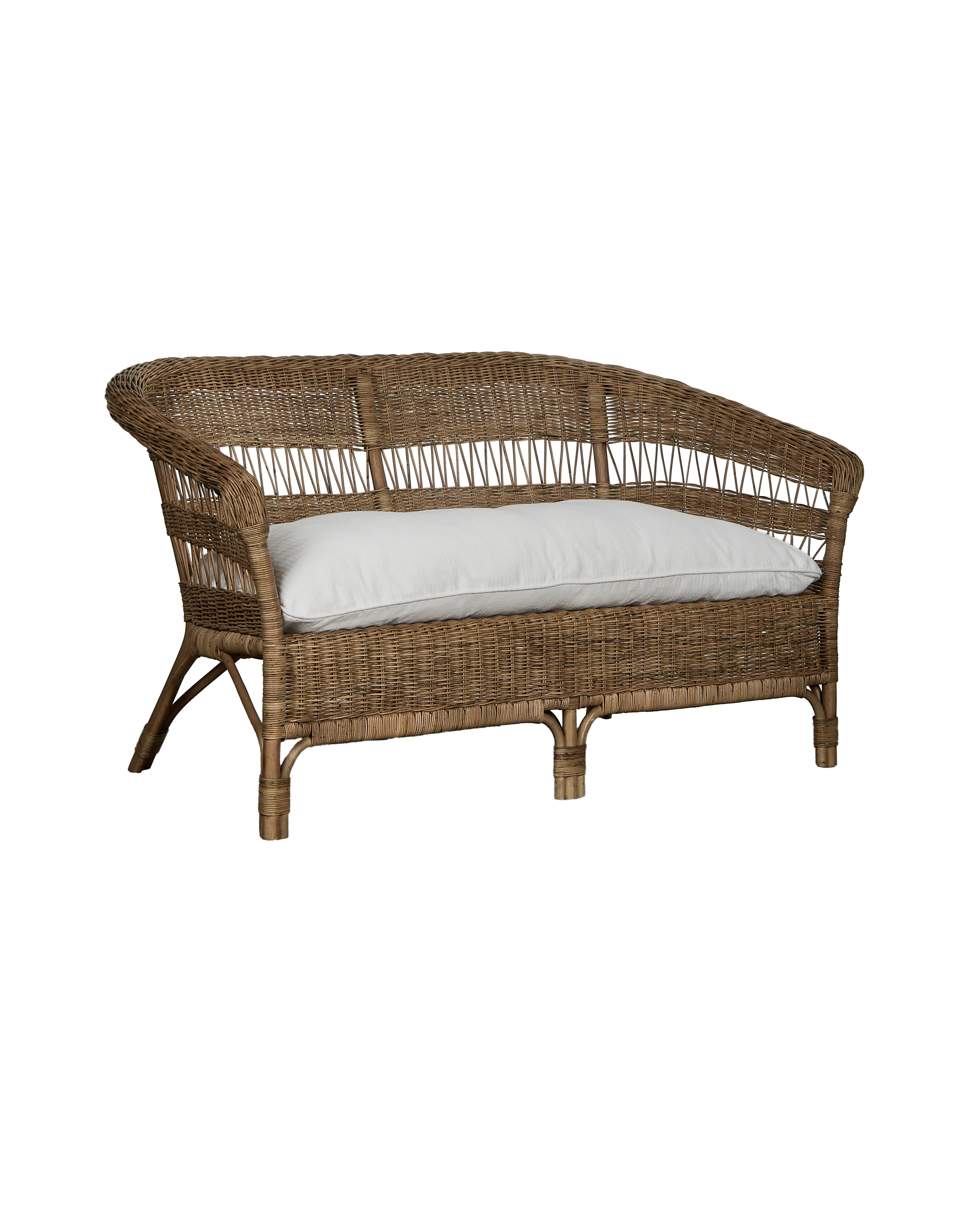 Sanctuary Rattan Loveseat - Shell - Image 8