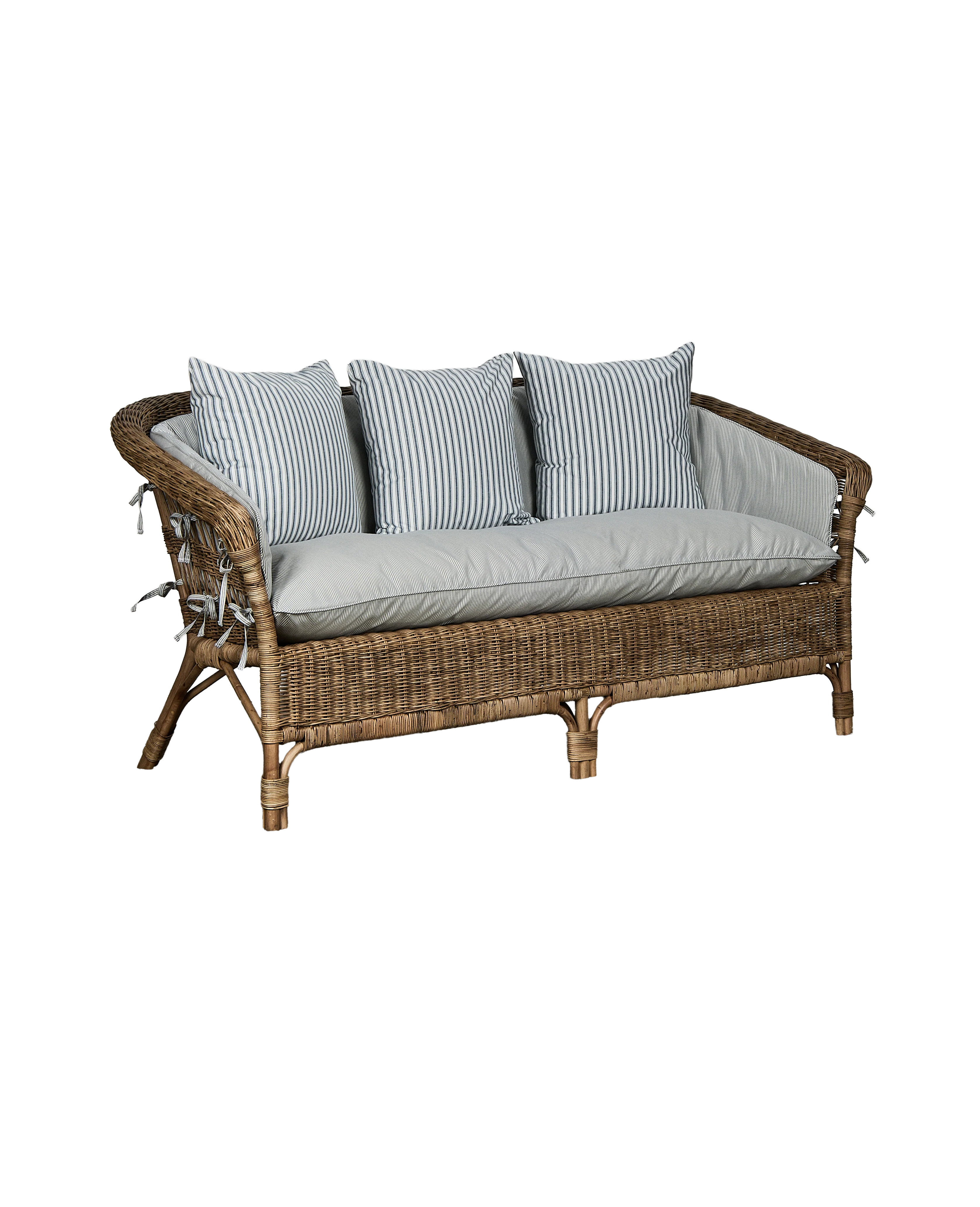 Sanctuary Rattan Sofa - Bayside Stripe