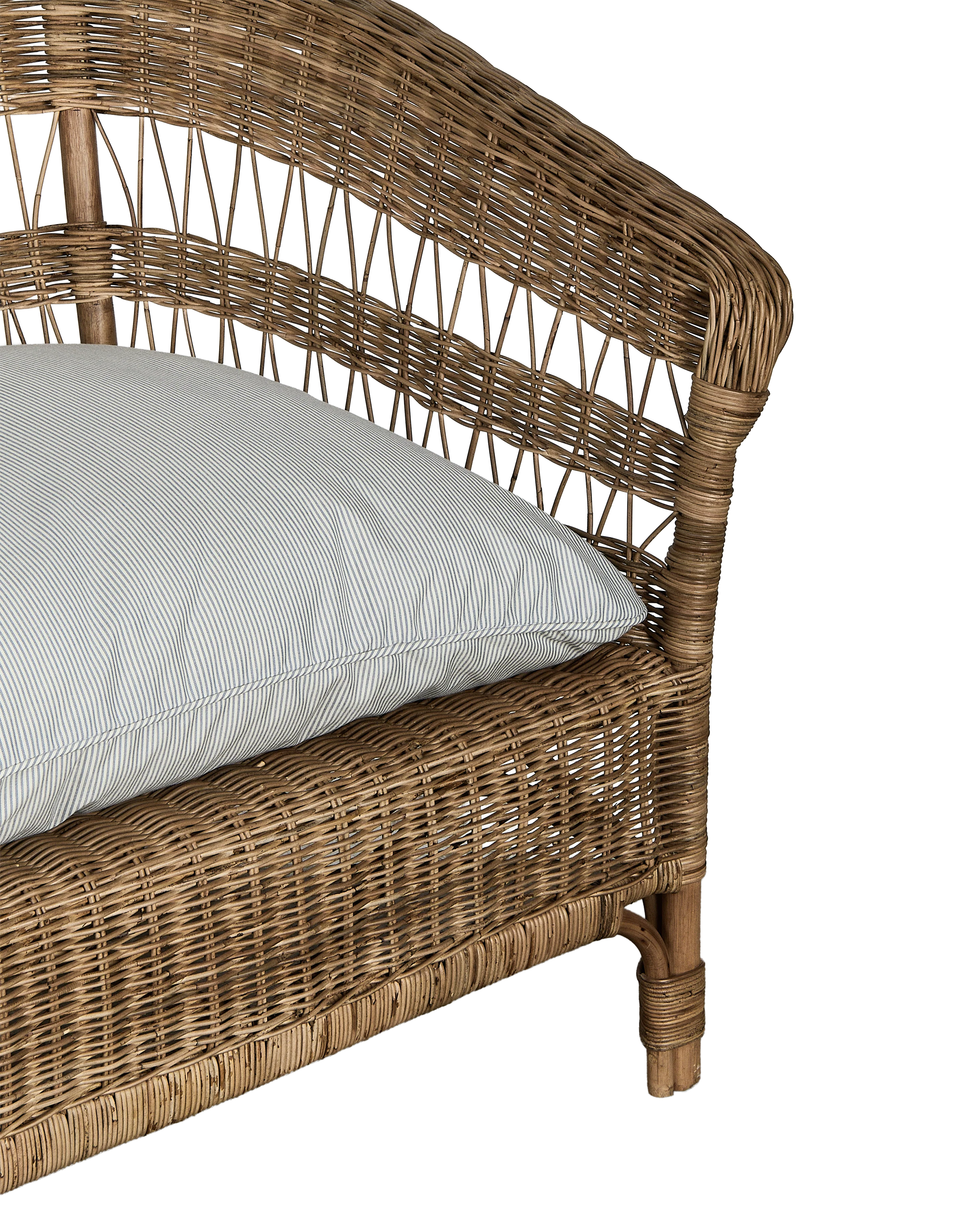 Sanctuary Rattan Sofa - Bayside Stripe - Image 11