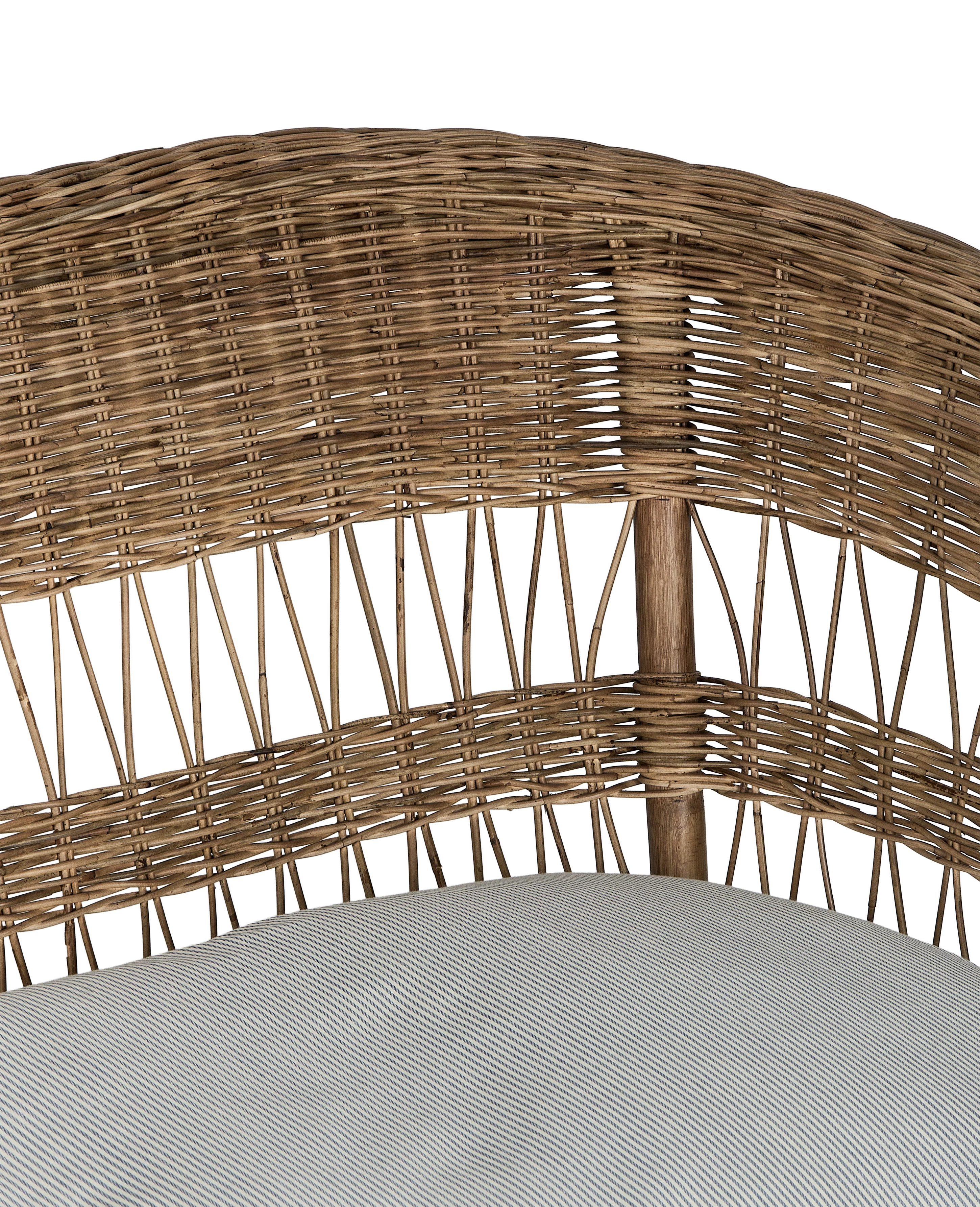 Sanctuary Rattan Sofa - Bayside Stripe - Image 12