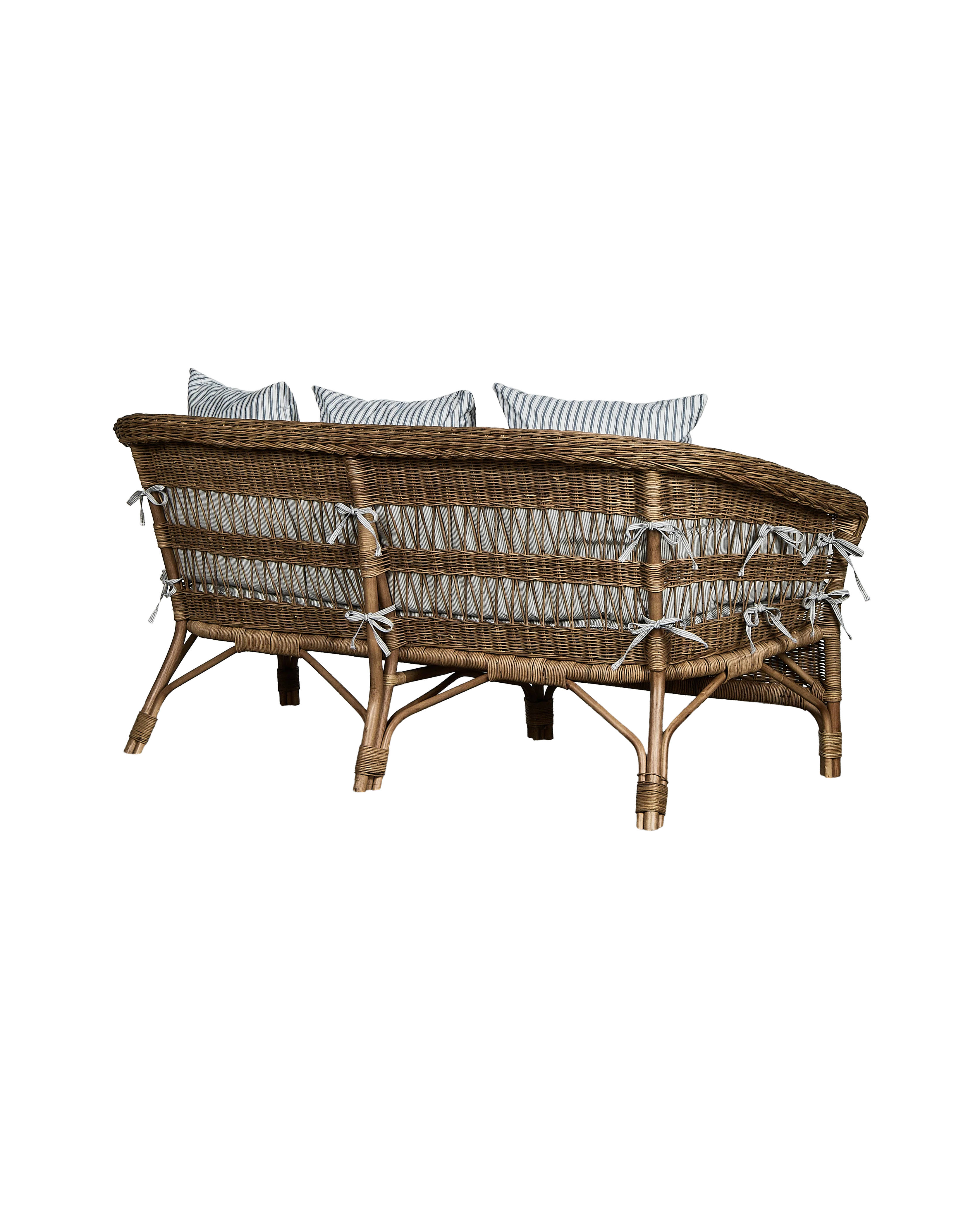 Sanctuary Rattan Sofa - Bayside Stripe - Image 5