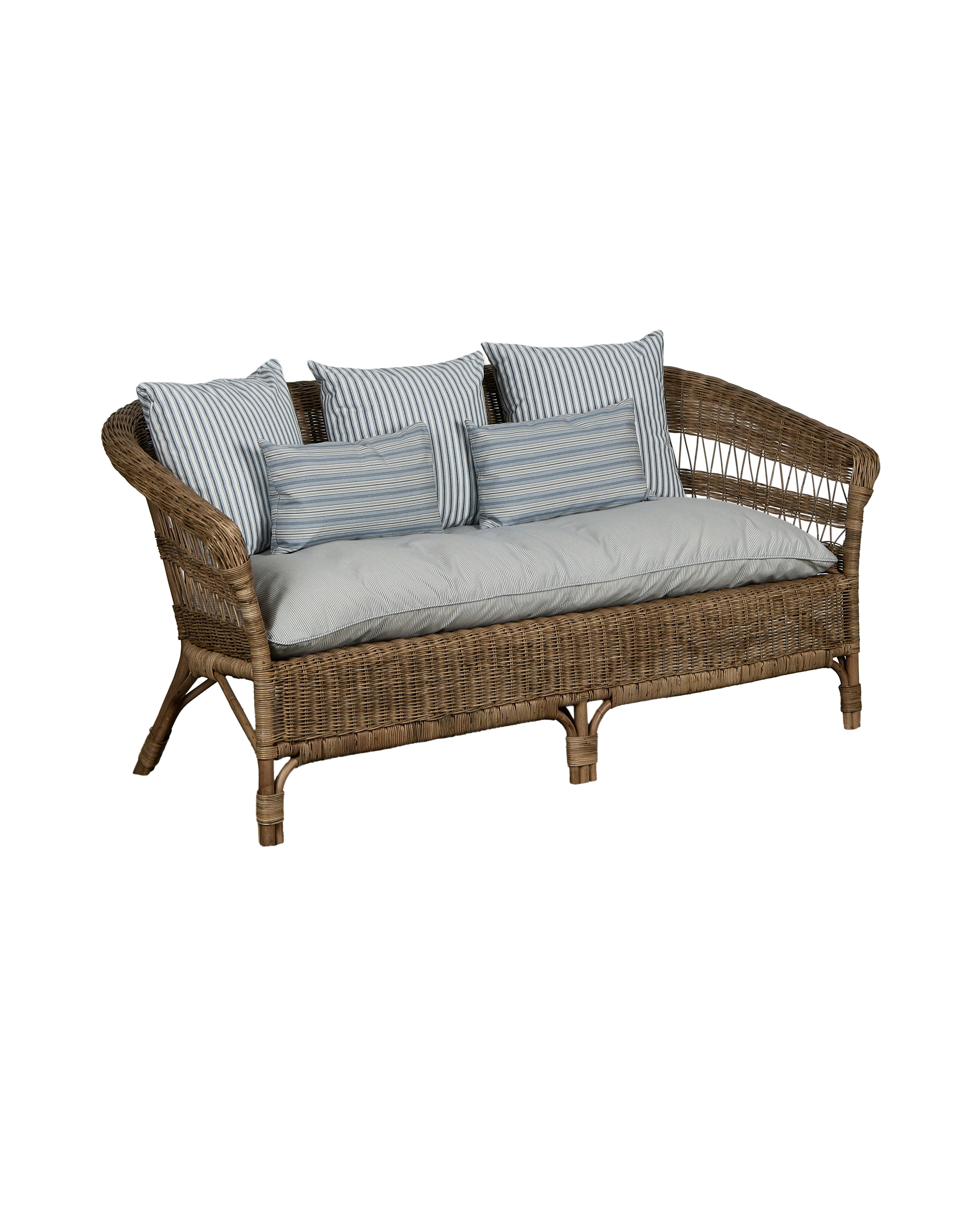 Sanctuary Rattan Sofa - Bayside Stripe - Image 6