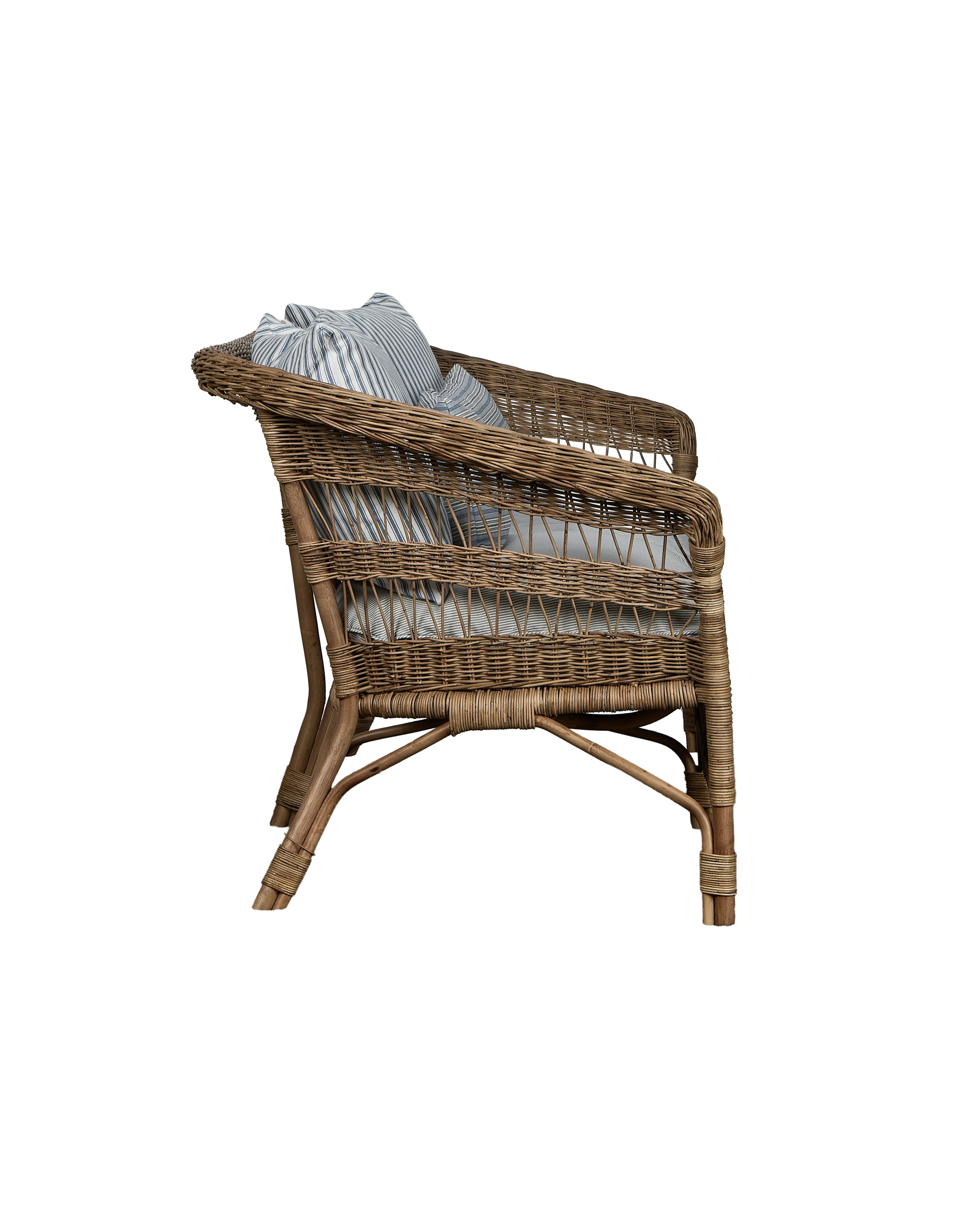 Sanctuary Rattan Sofa - Bayside Stripe - Image 8