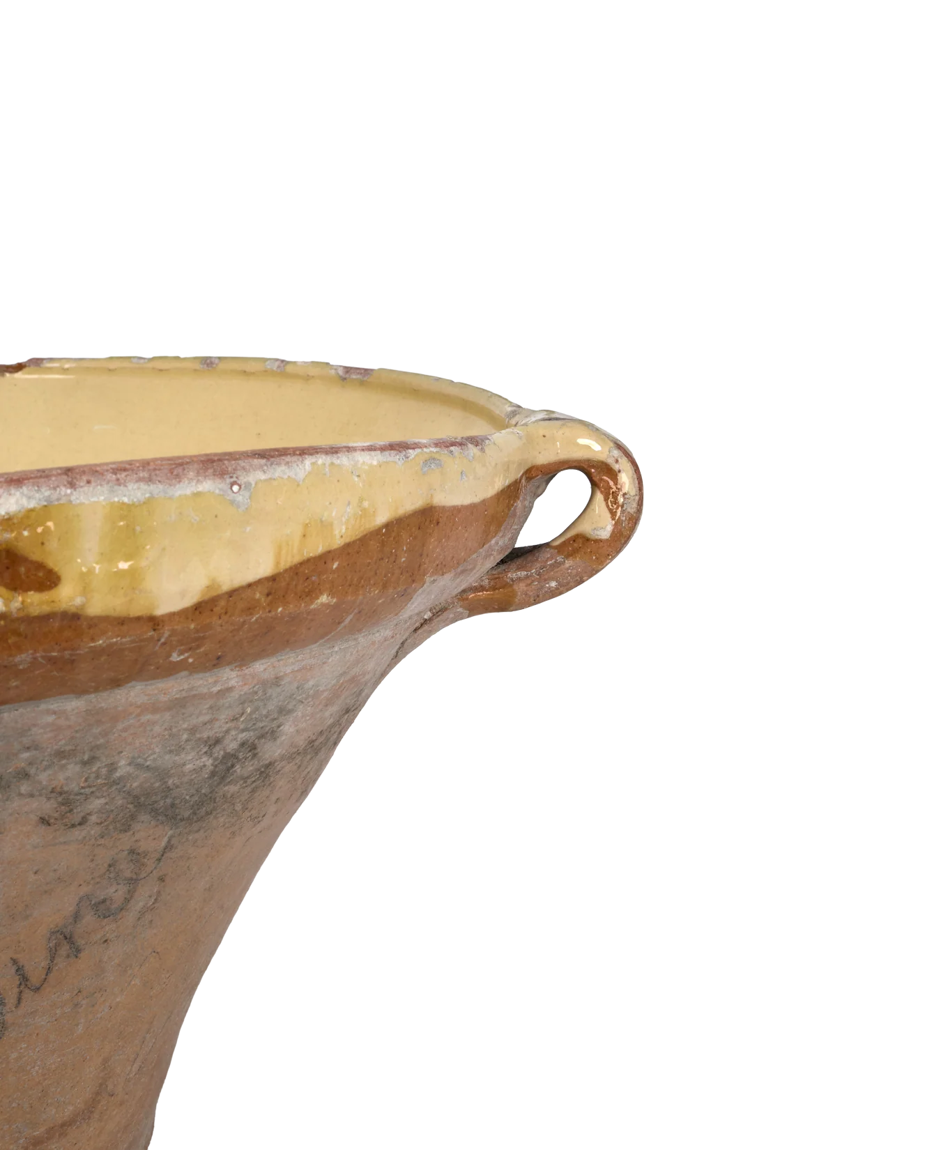 Serving Bowl - Yellow Ochre Glaze - Image 3