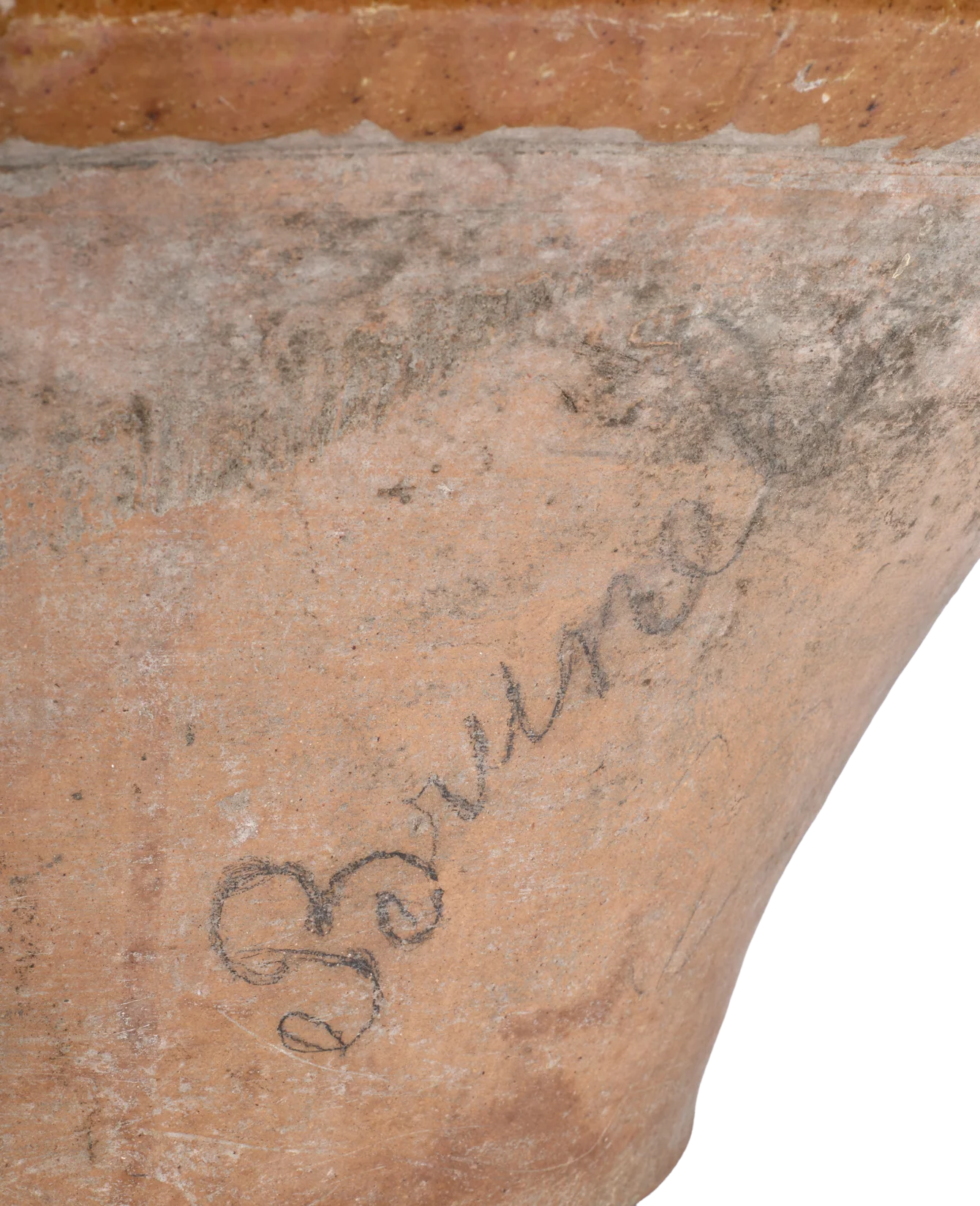 Serving Bowl - Yellow Ochre Glaze - Image 5