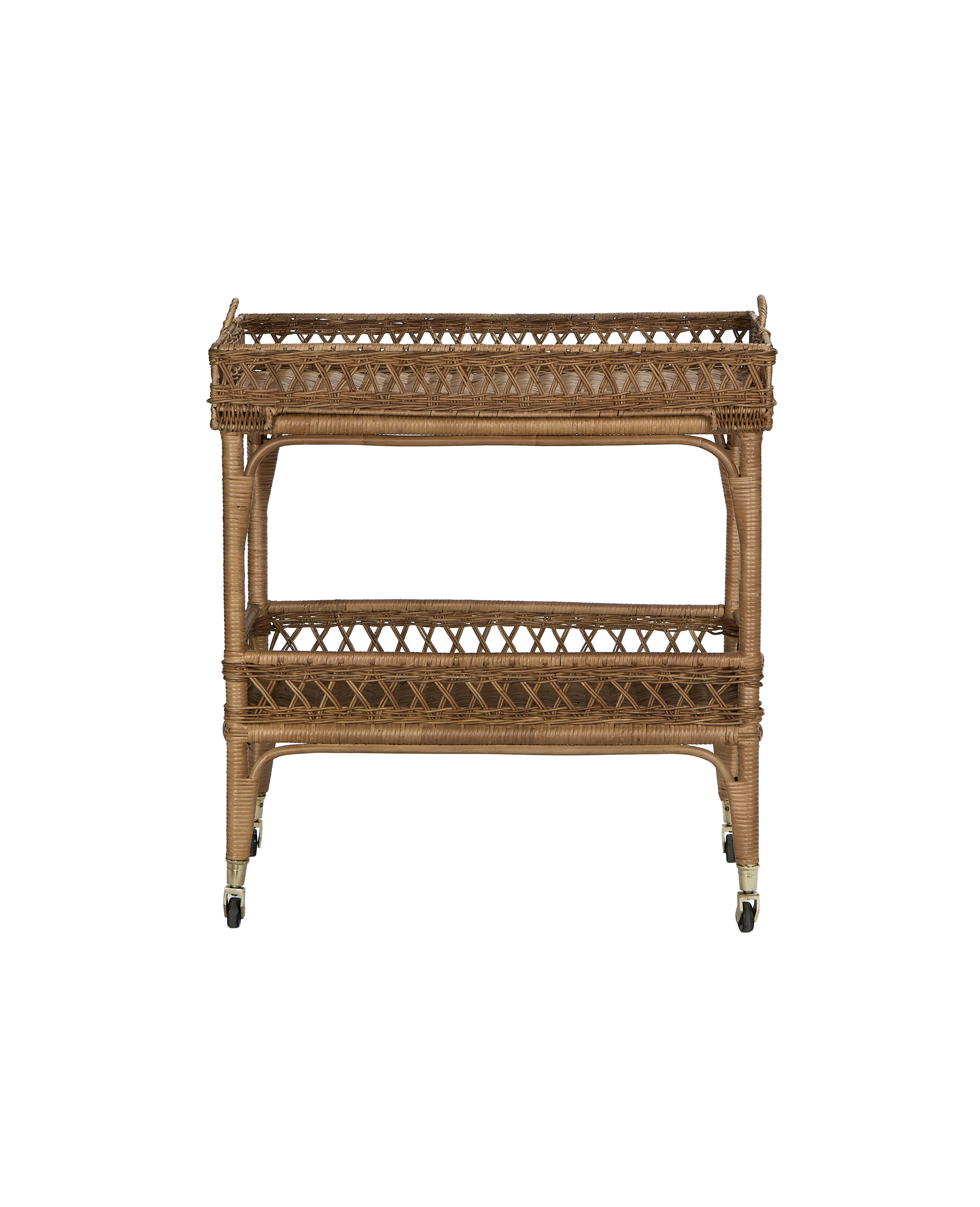 Sidecar Rattan Bar Cart - Image 7