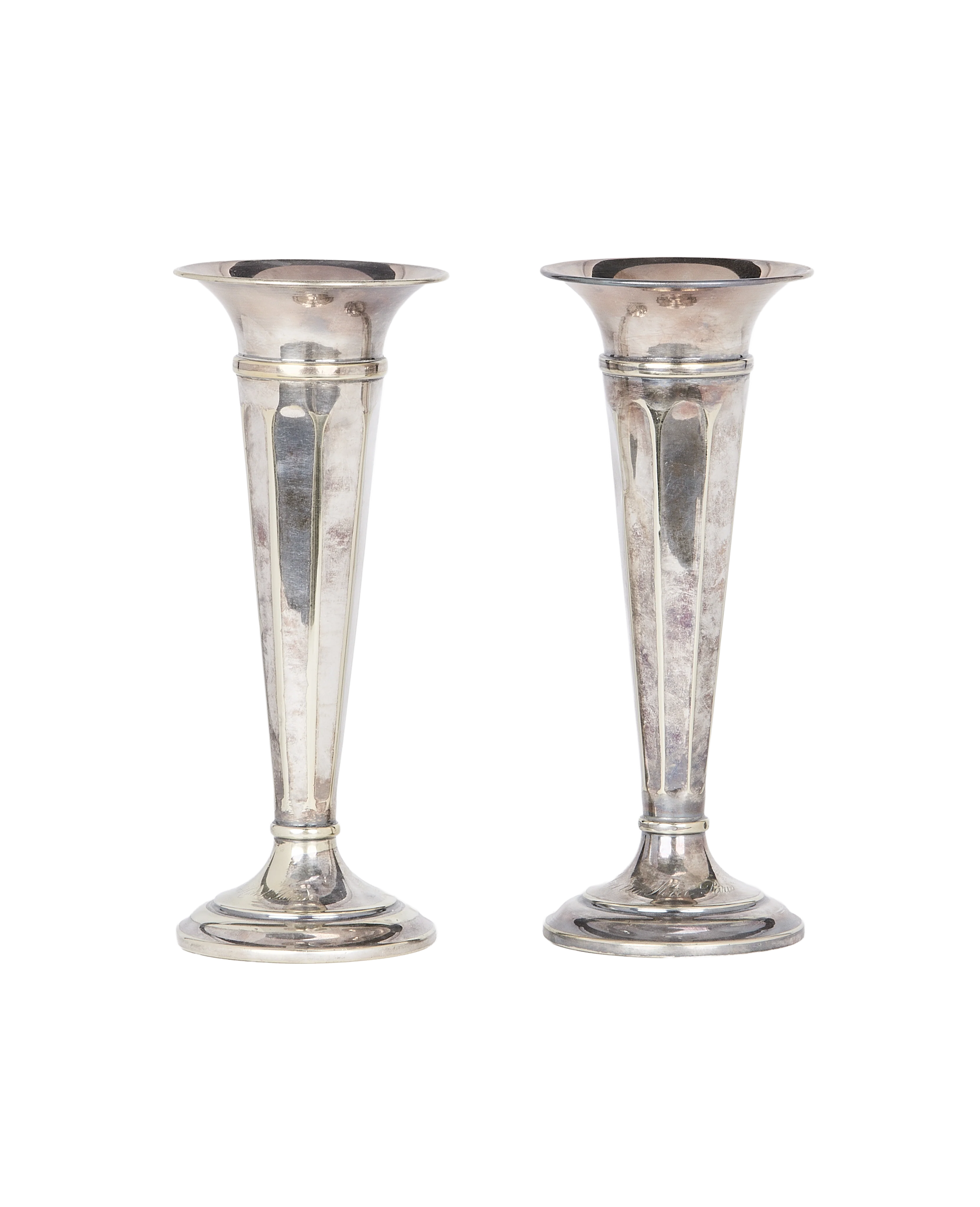 Silver Plated Bud Vase - Set of 2 - Image 2