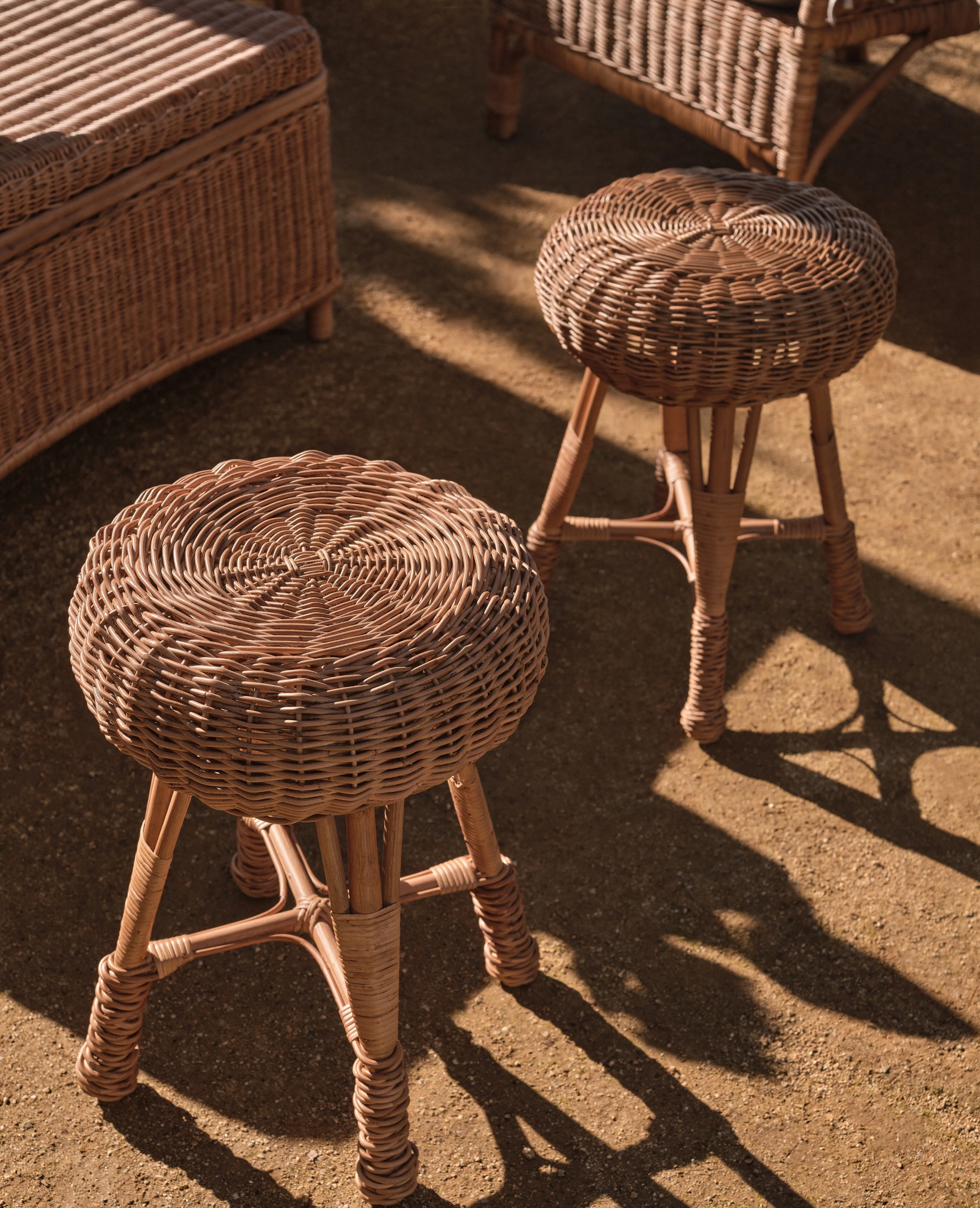 Sit Close Rattan Stool - Image 2