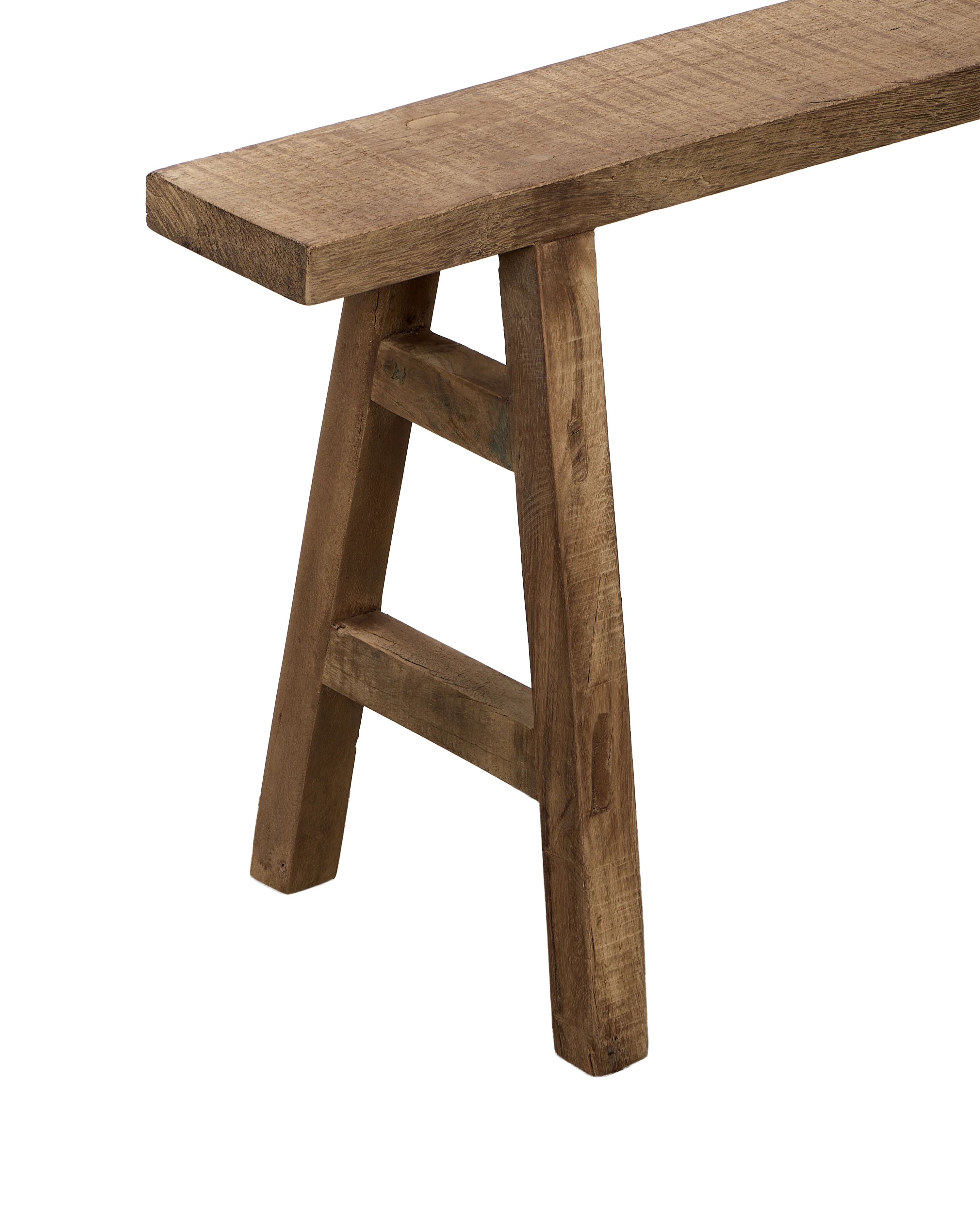 Skinny Reclaimed Wood Bench - Image 4