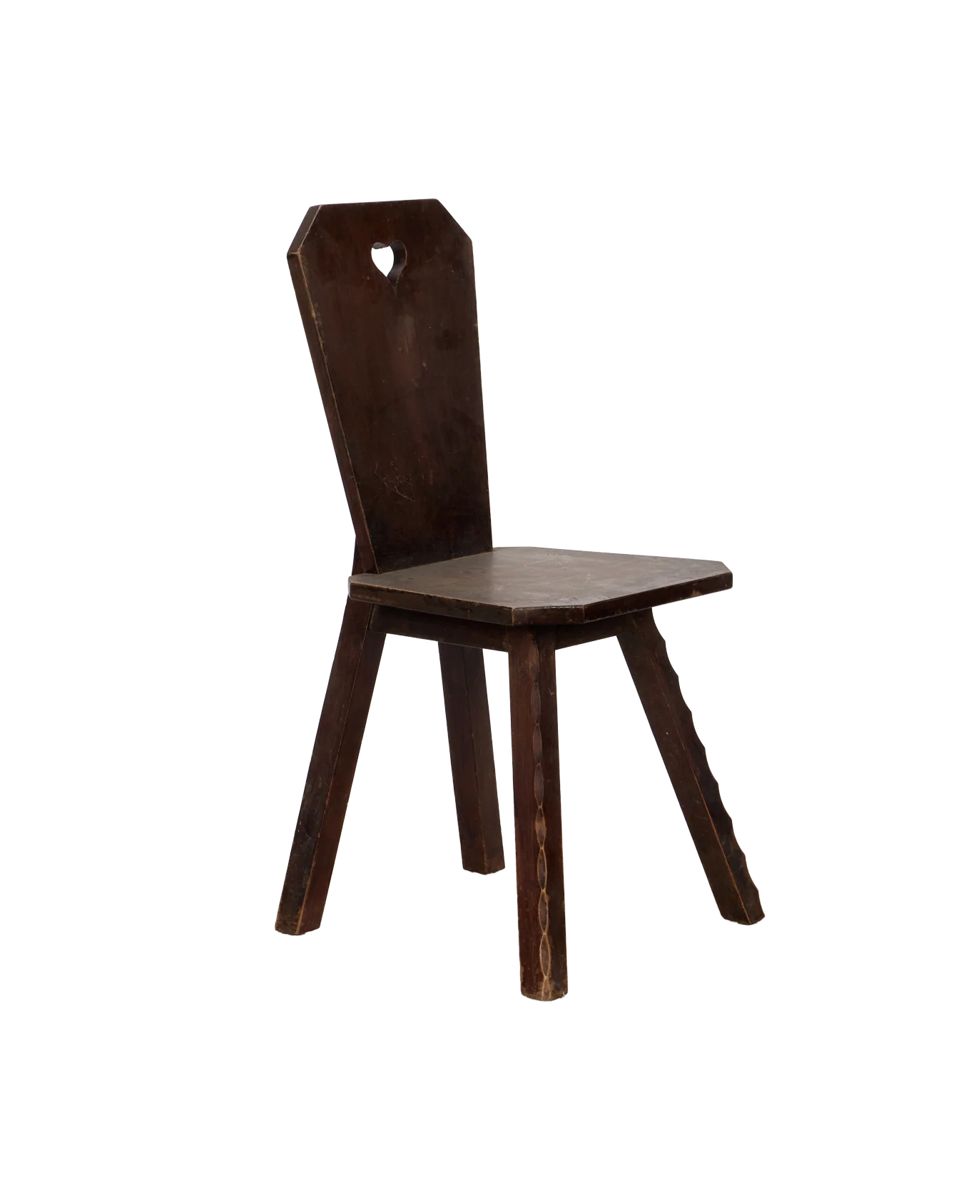 Solid Back Heart Chair