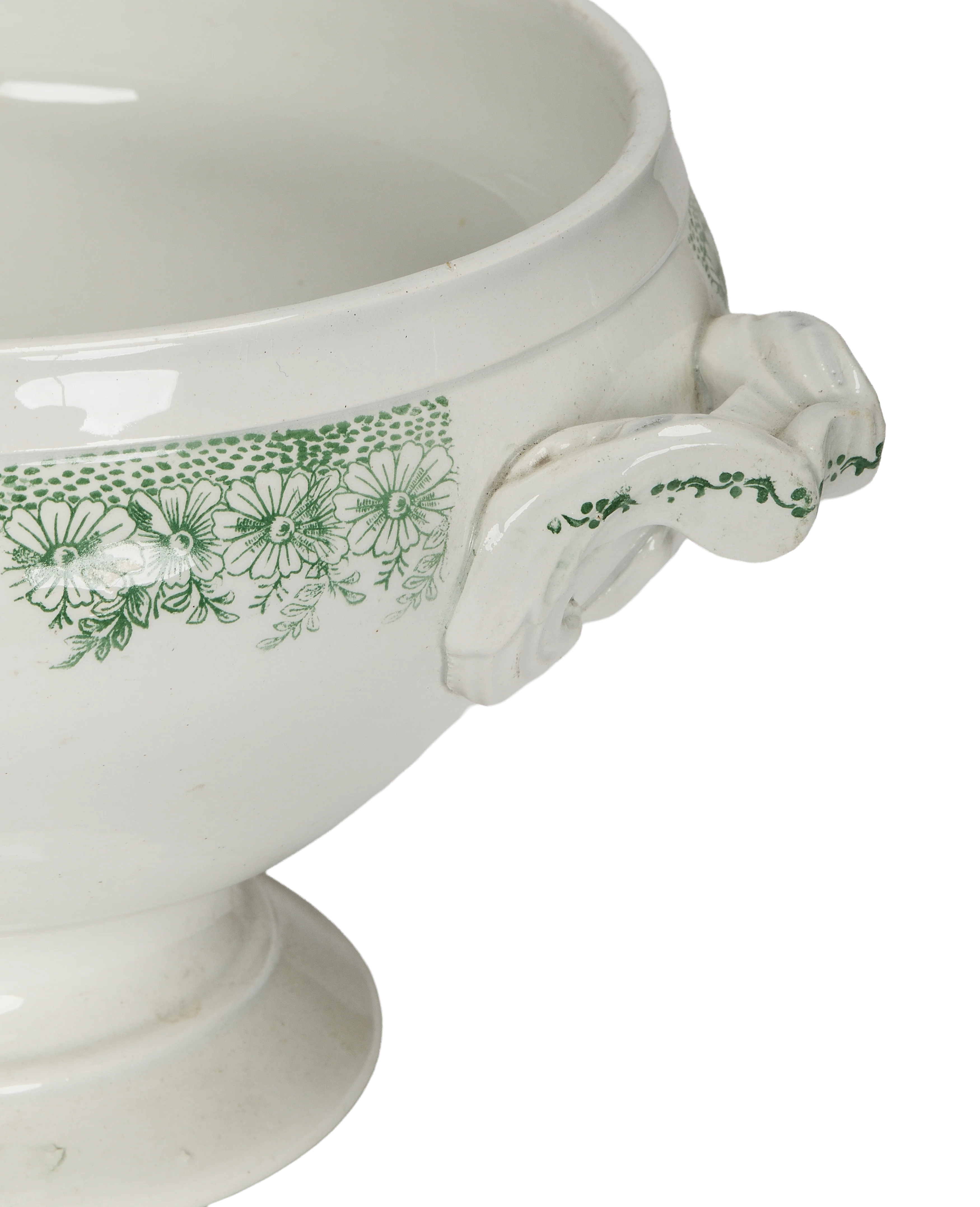 Green and White Soup Tureen - Image 4