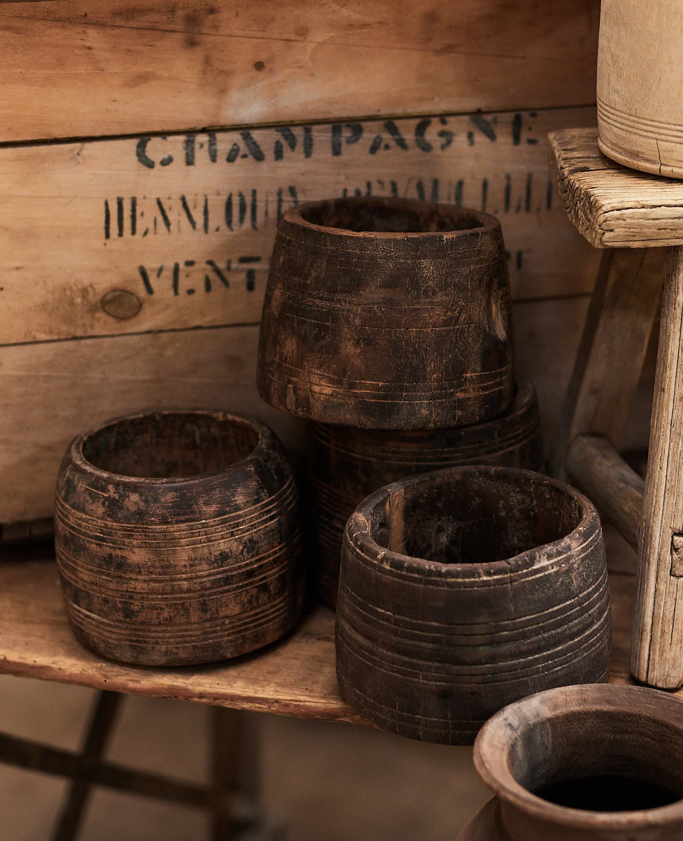 Teak Pot - Natural - Image 4
