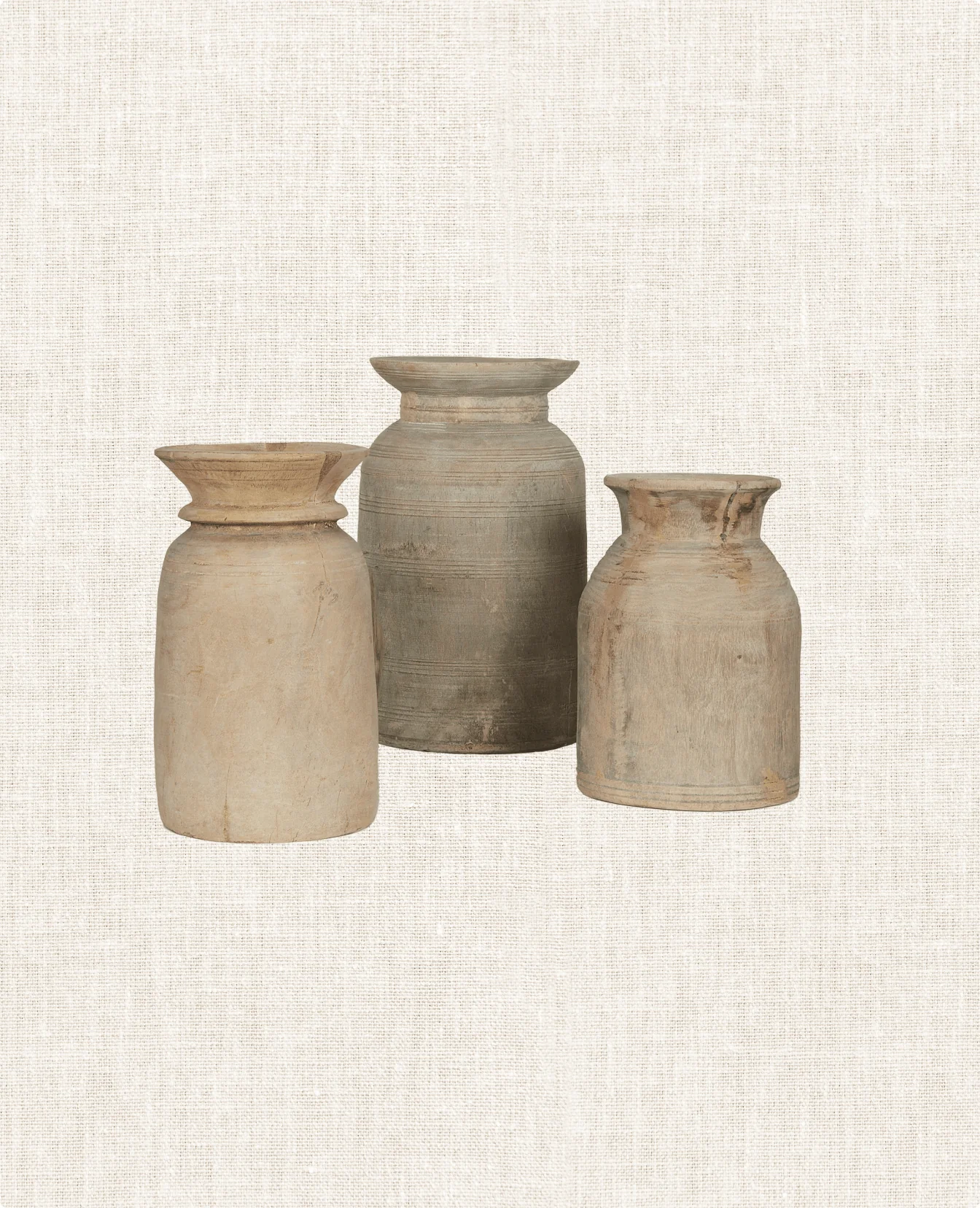 Teak Vase - Bleached - Image 2