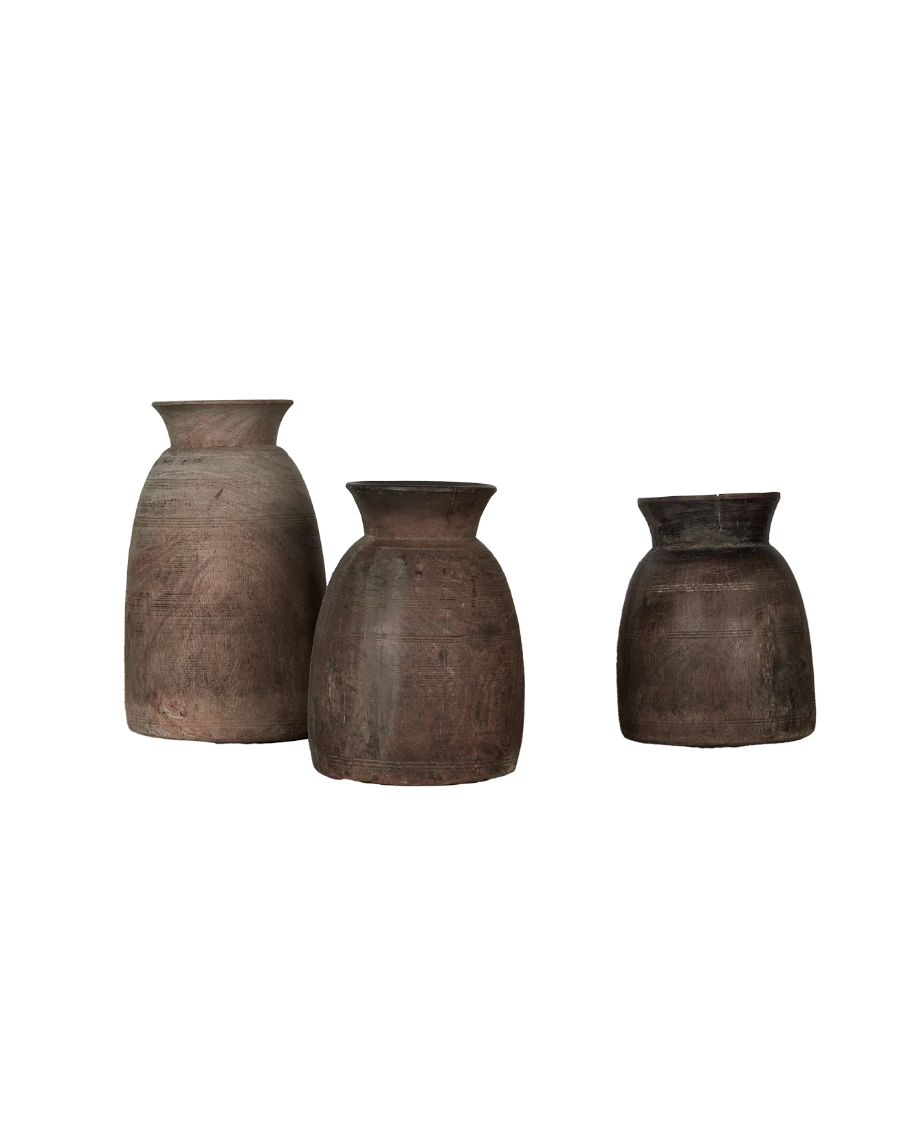 Teak Vase - Natural - Image 2