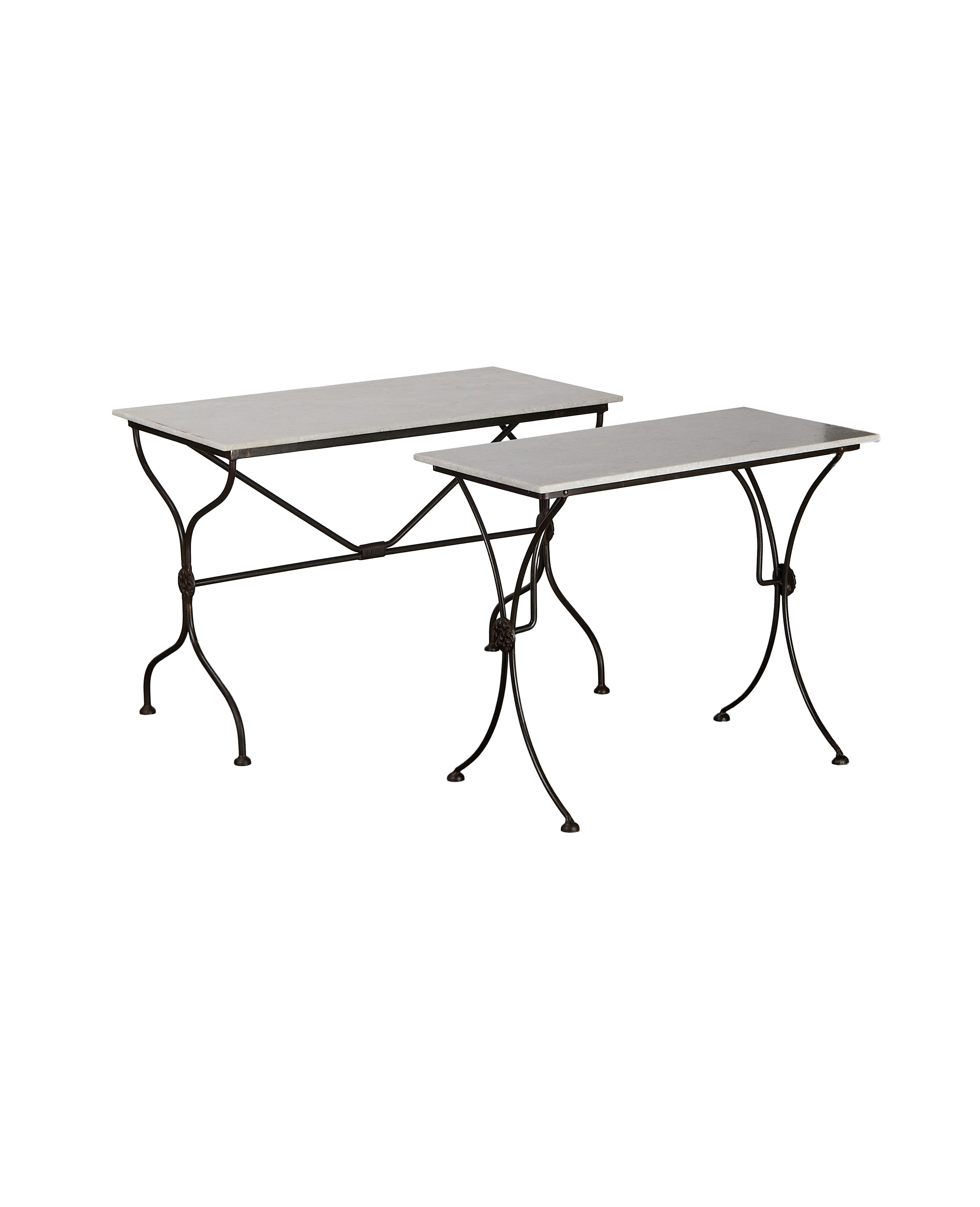 Trellis Marble Bistro Table - Rectangle