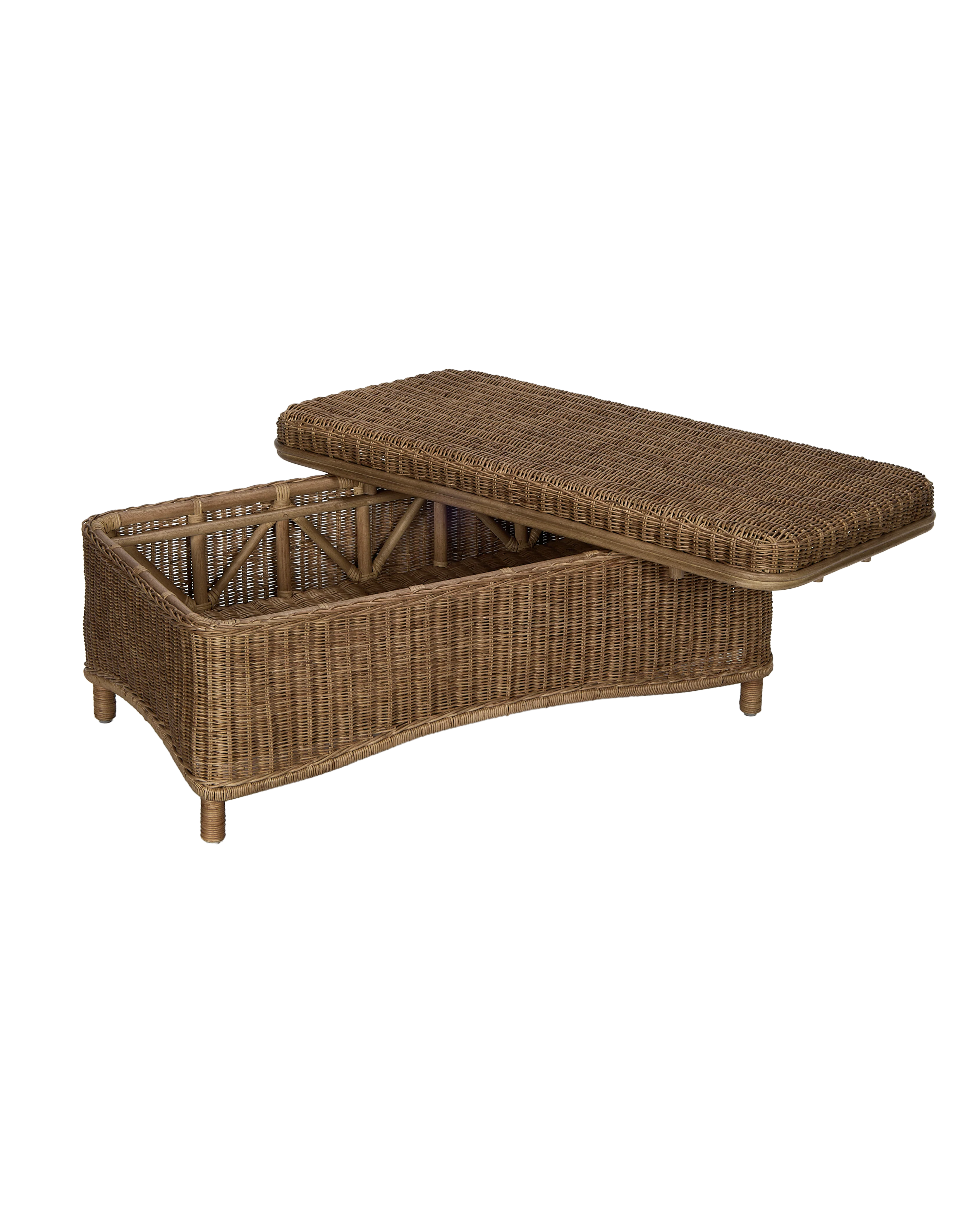 True West Rattan Coffee Table - Image 6