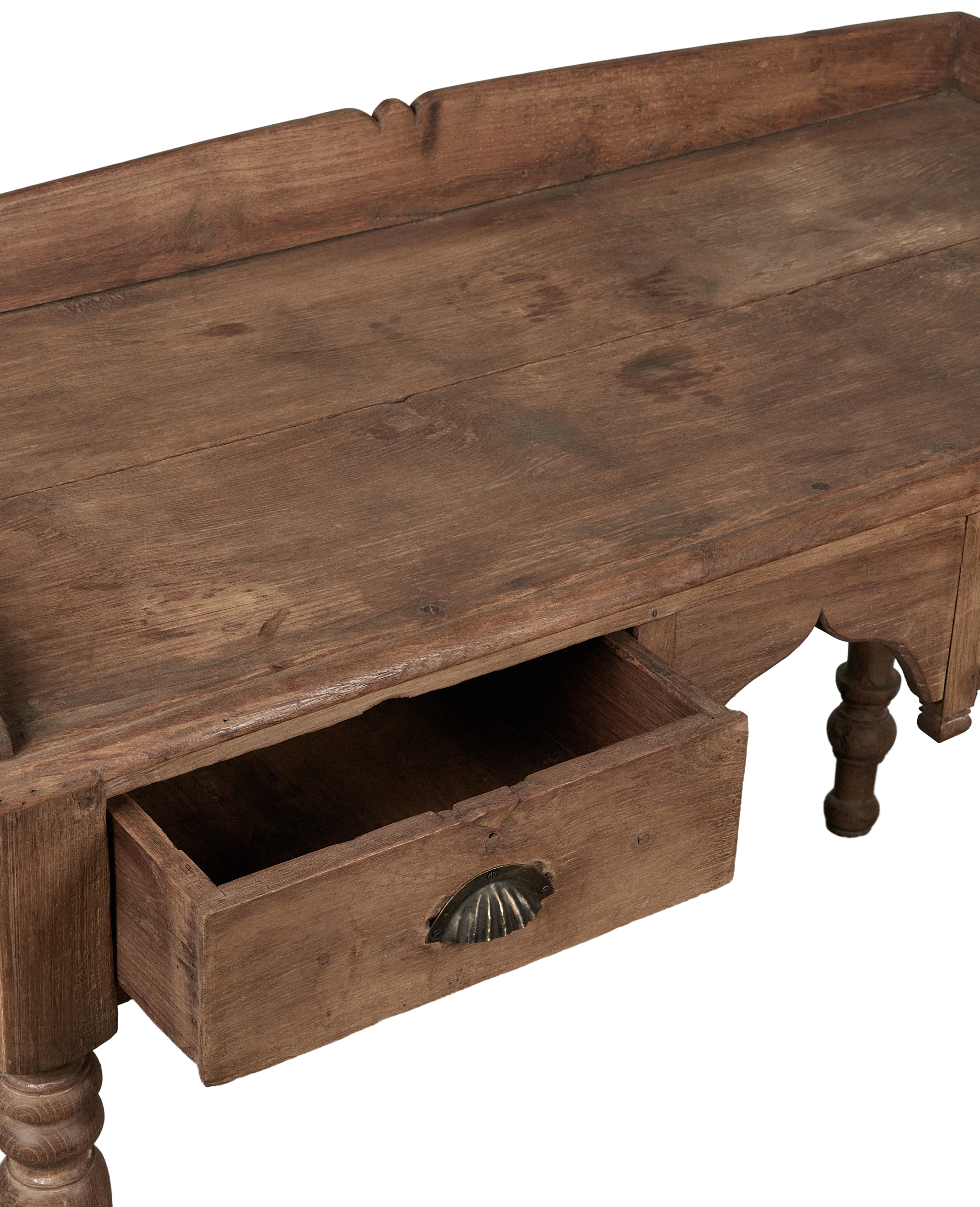 Wood Desk - Natural - Image 4