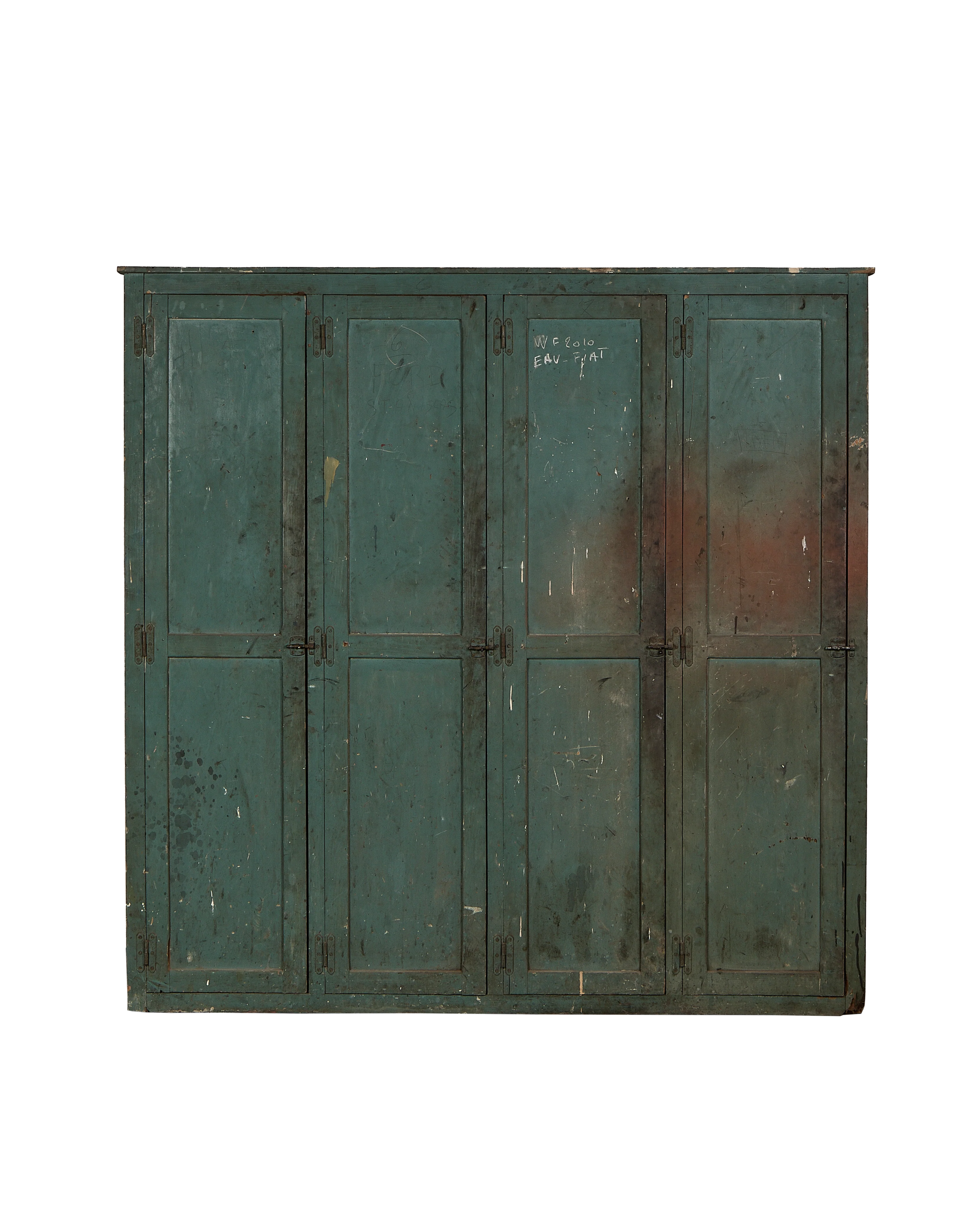 Wood Locker Cabinet - Painted
