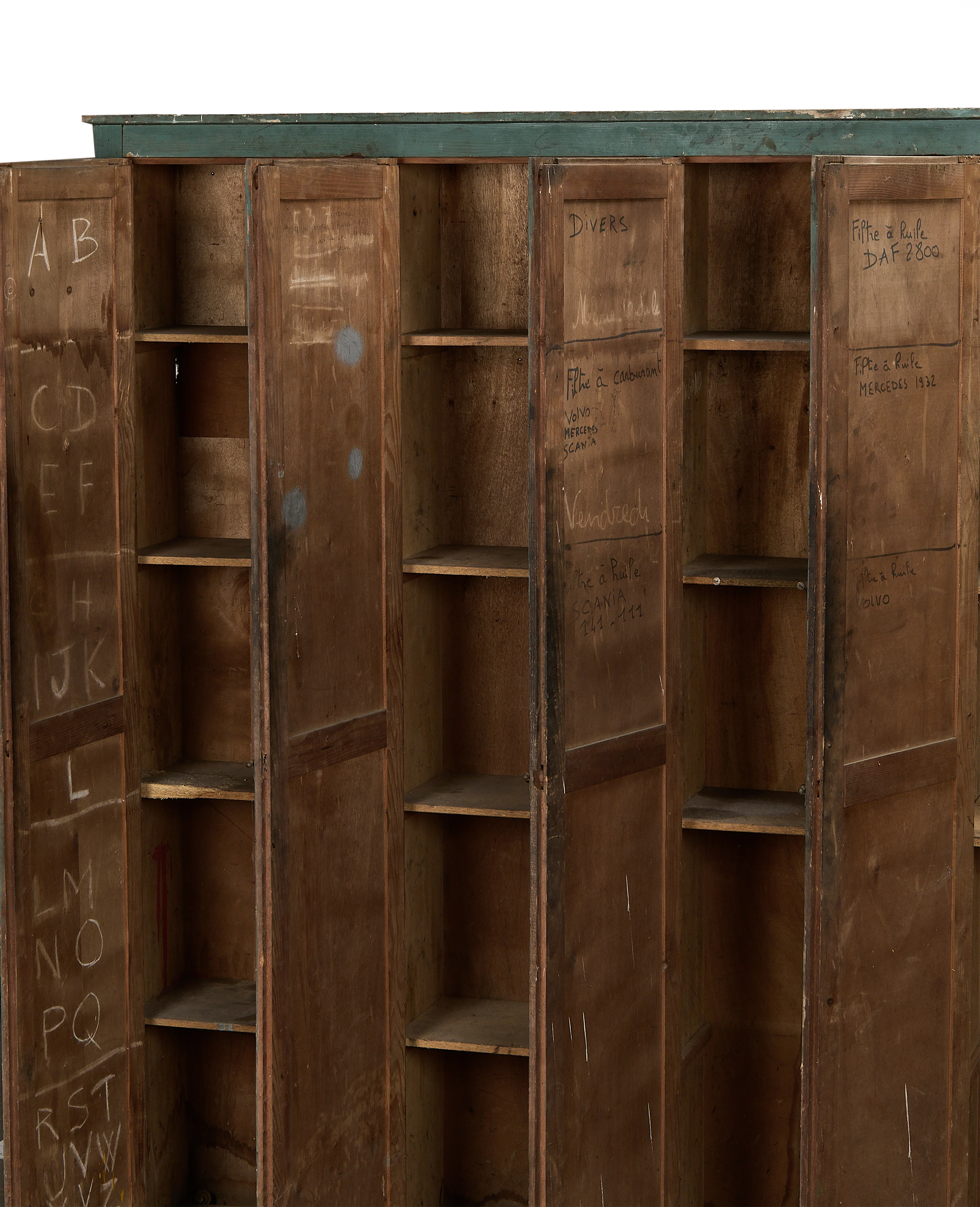 Wood Locker Cabinet - Painted - Image 5