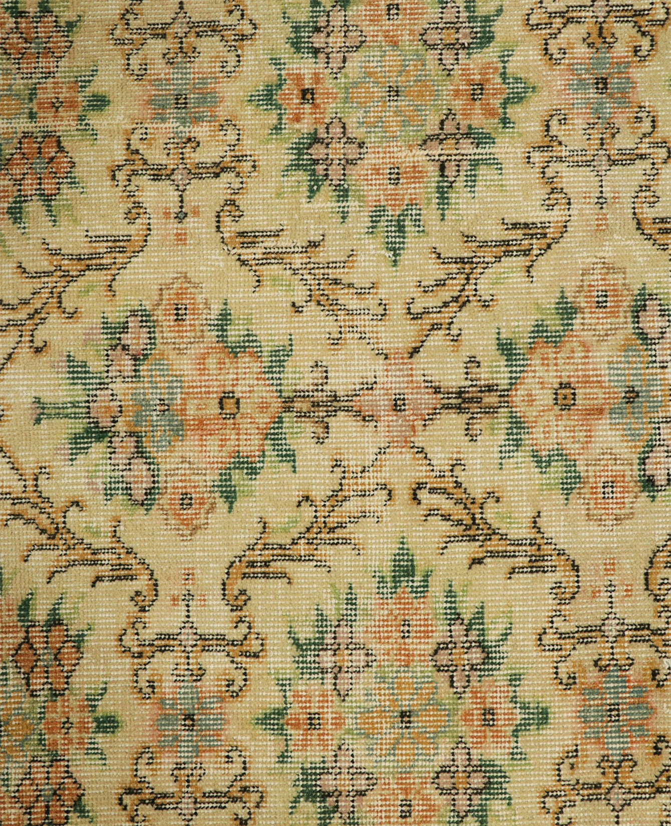 Zeki Müren Rug - Golden-Beige Floral - Image 5